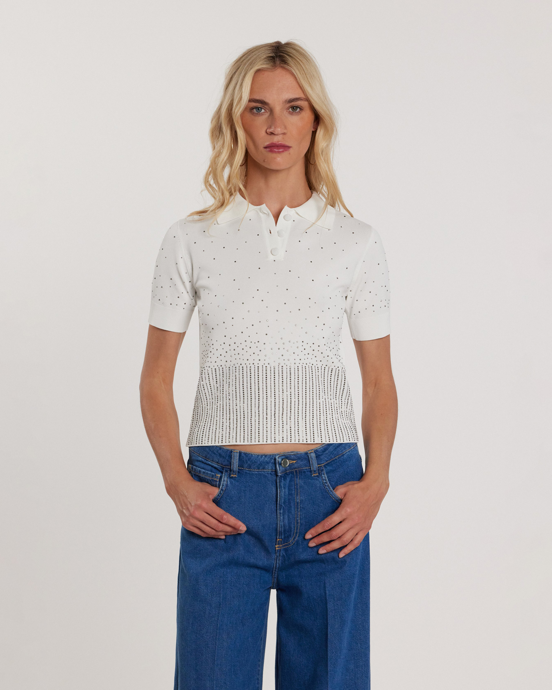 Camisola de malha Relish Keram Branco