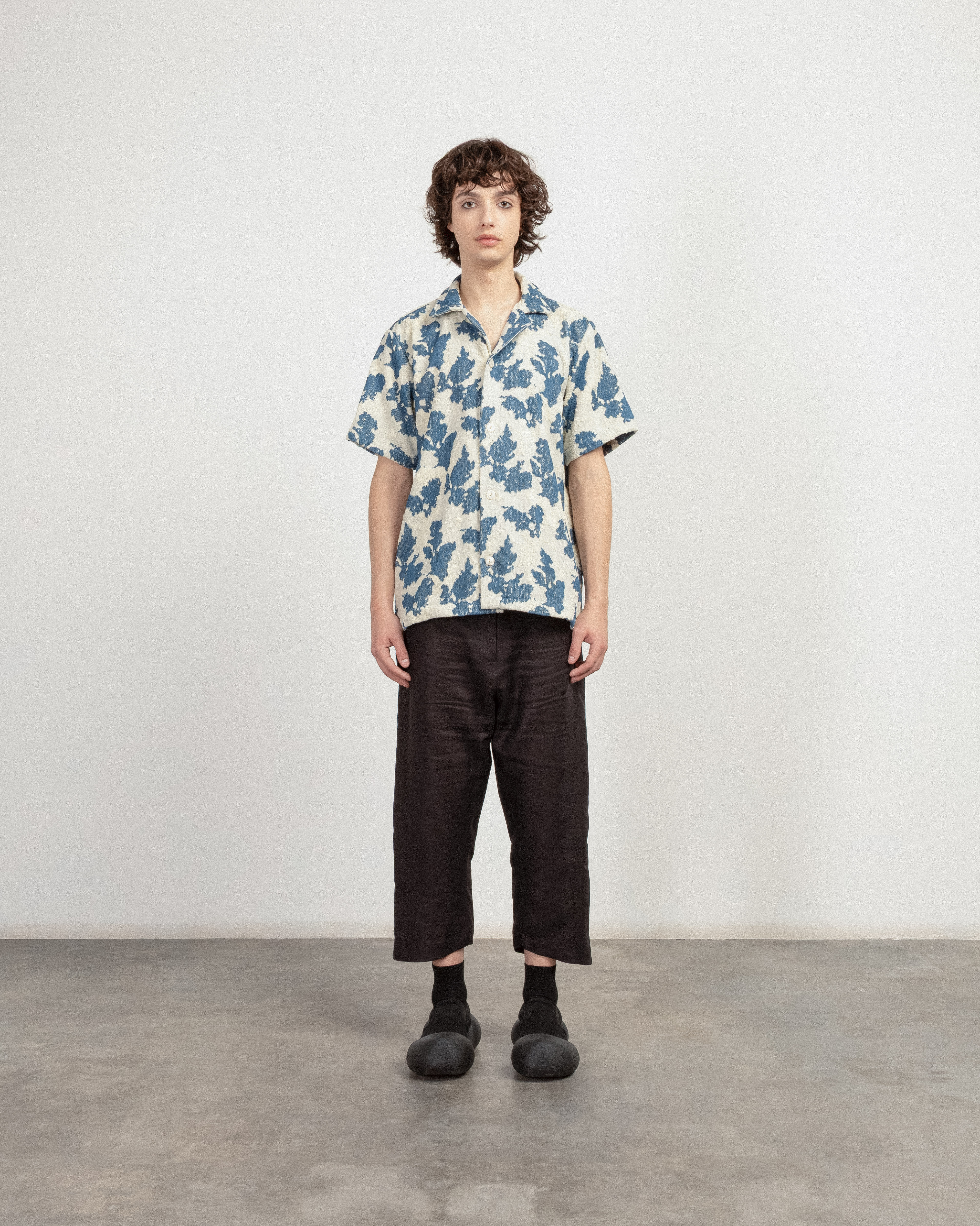 Camisa manga curta OAS 7003-106 Azul