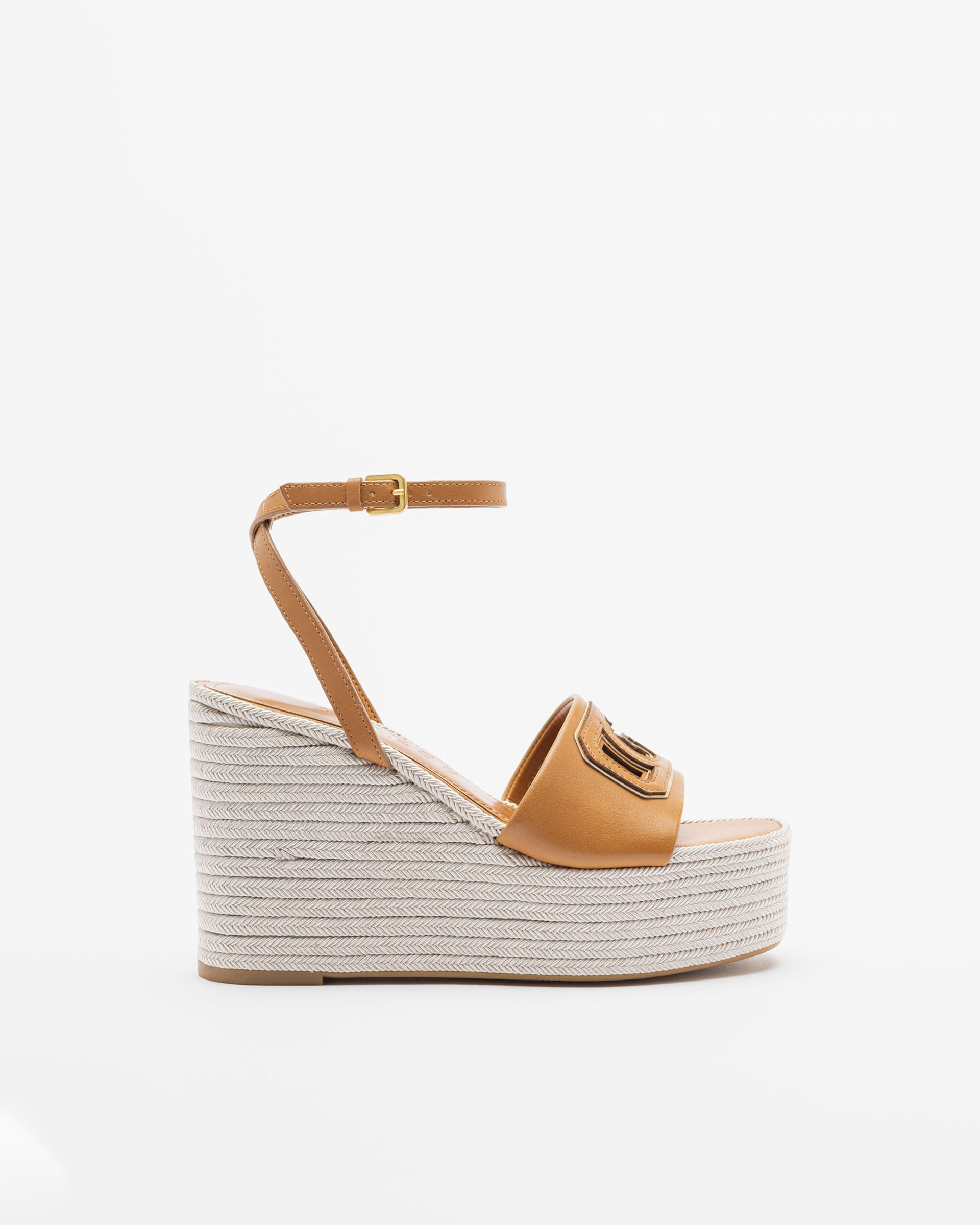 Sandálias de cunha Guess FLJTAN Camel