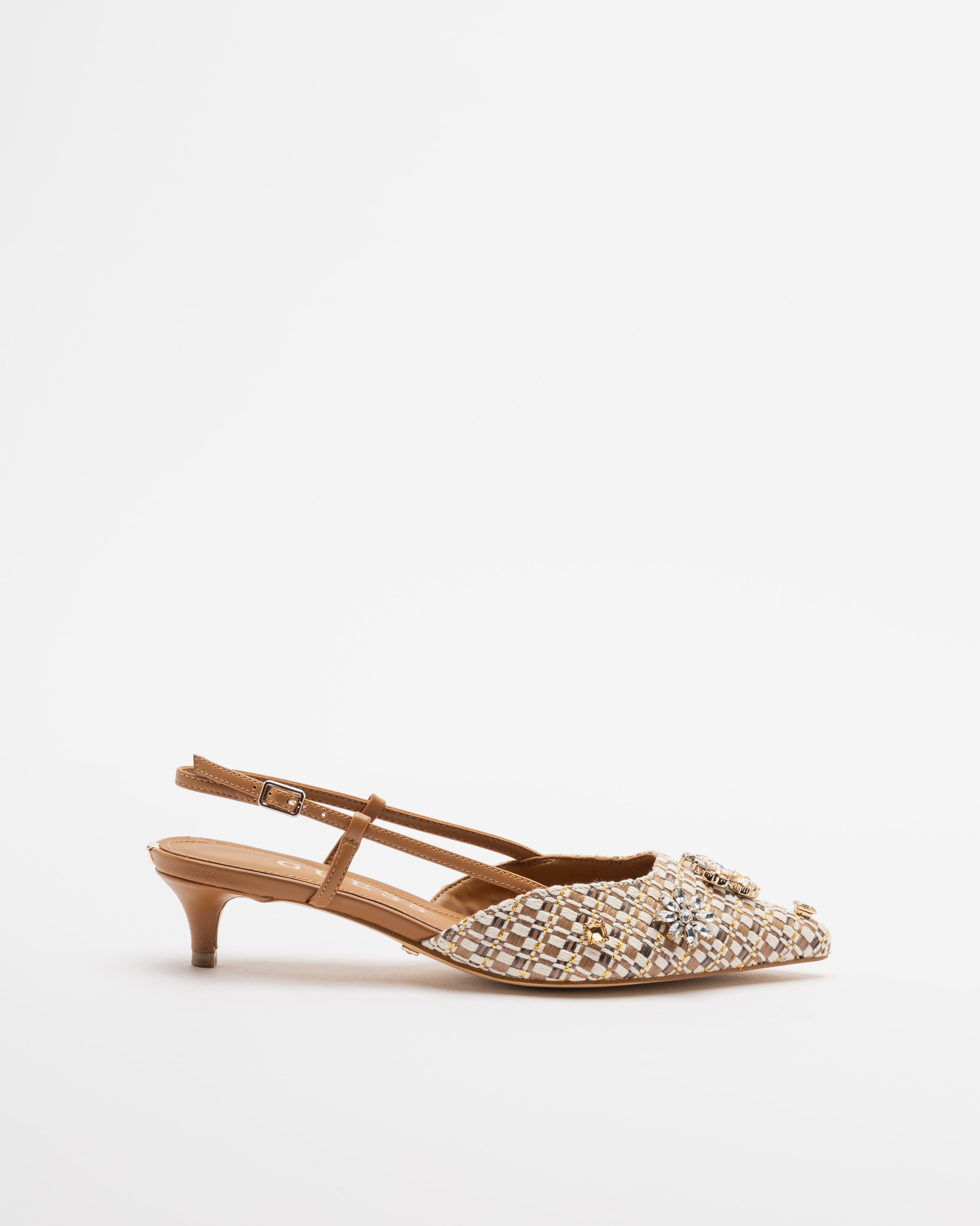 Sapato aberto atrás Guess FLPJSN Camel