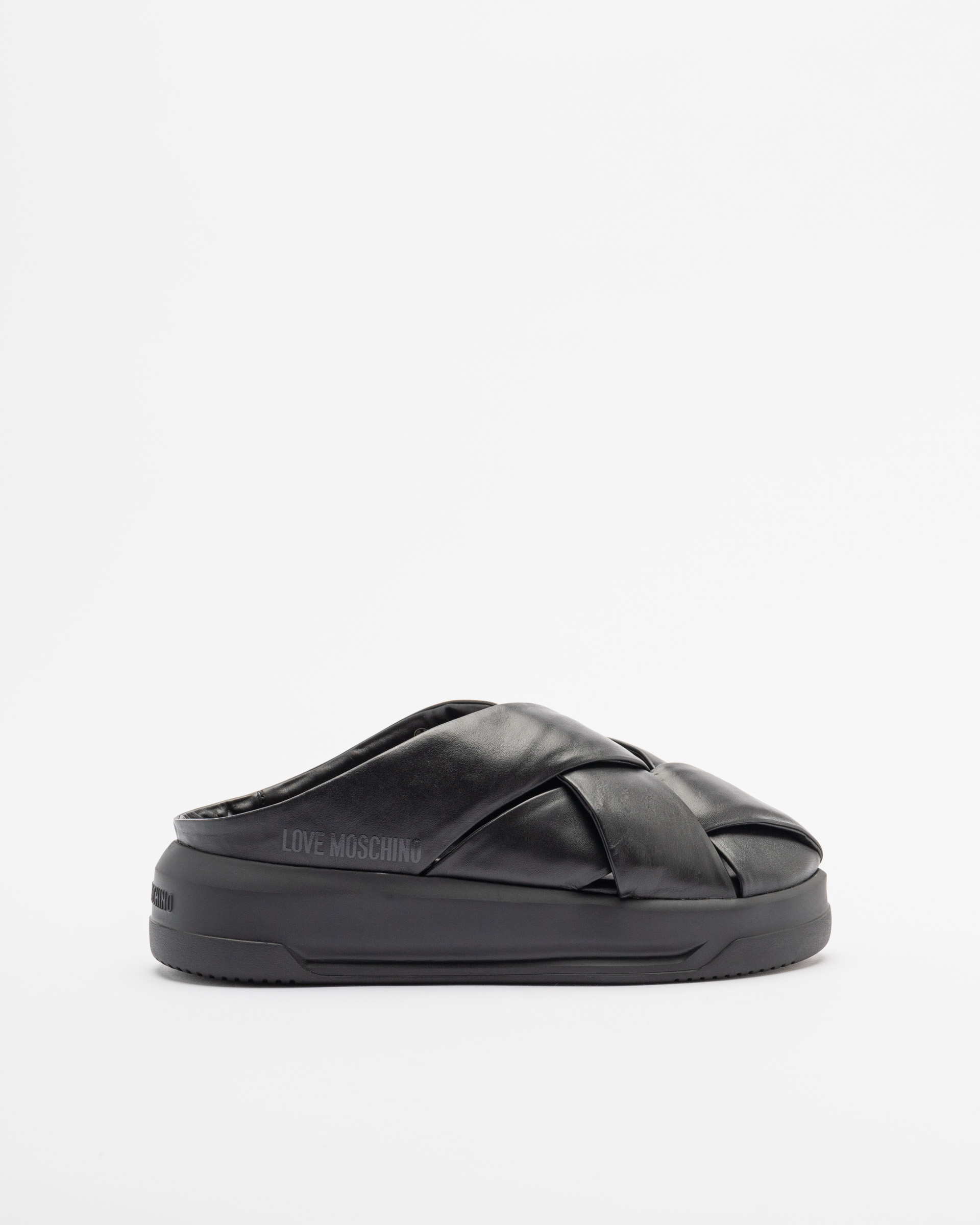 Chinelos de plataforma Love Moschino JA15555G0M Preto