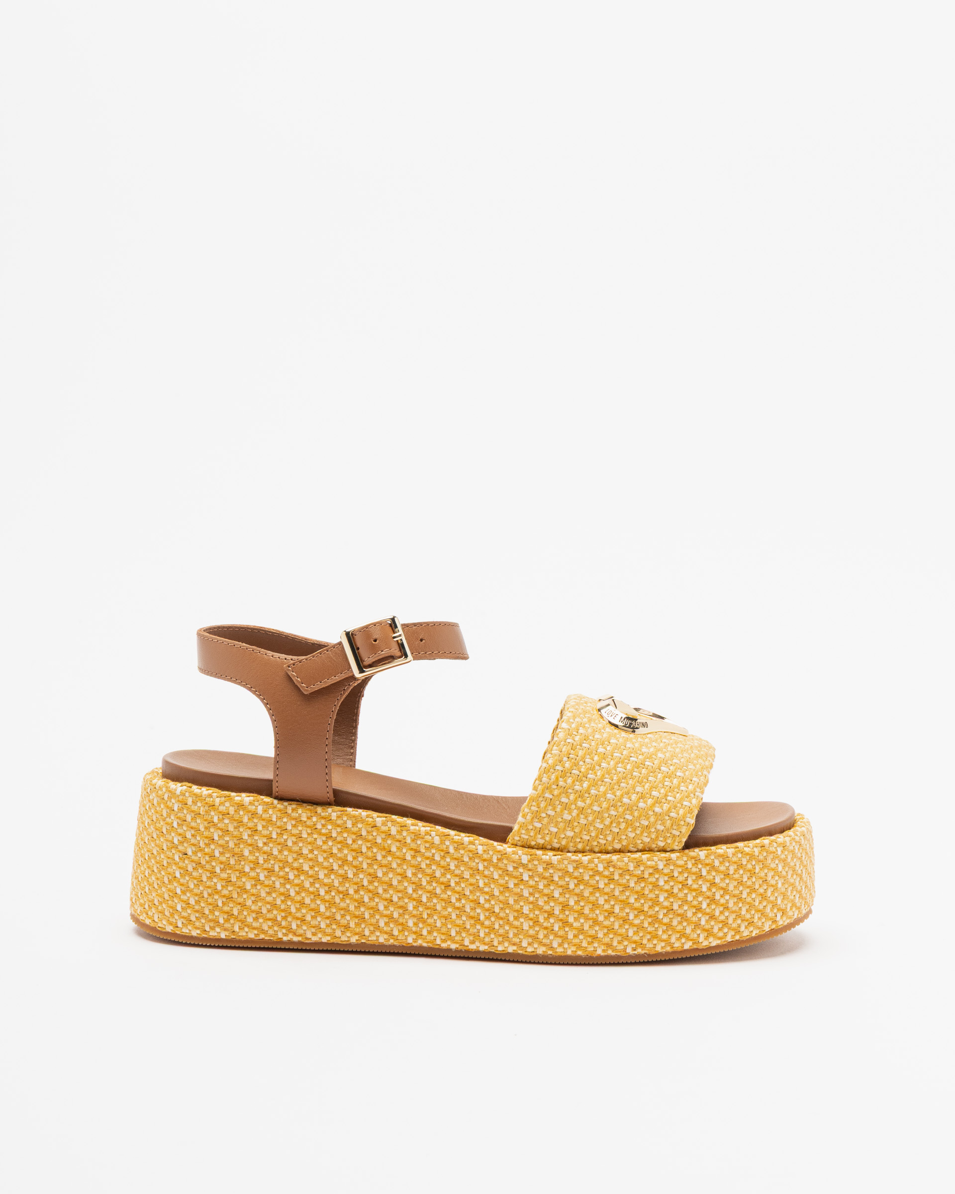 Sandálias de plataforma Love Moschino JA16127I0O Bege