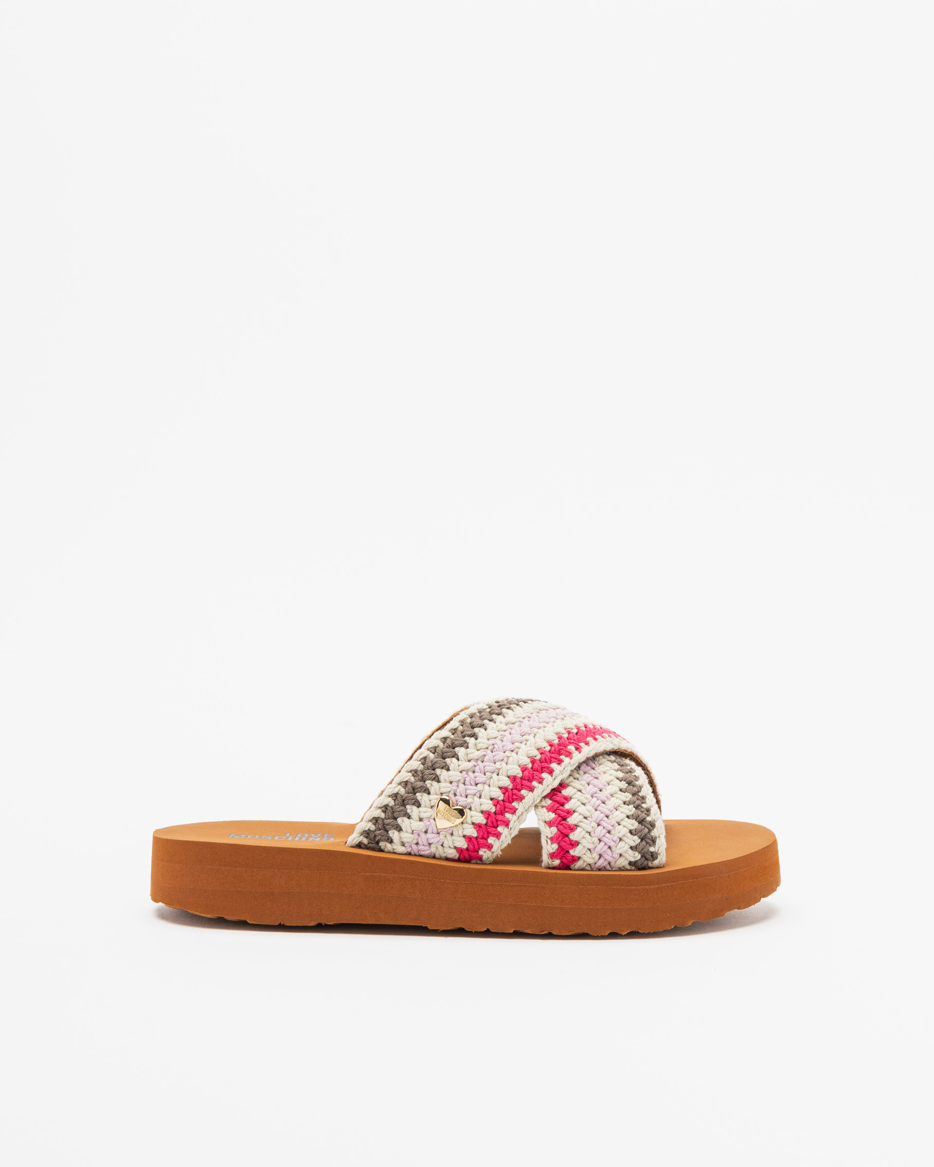 Chinelos de plataforma Love Moschino JA28324G0O Bege
