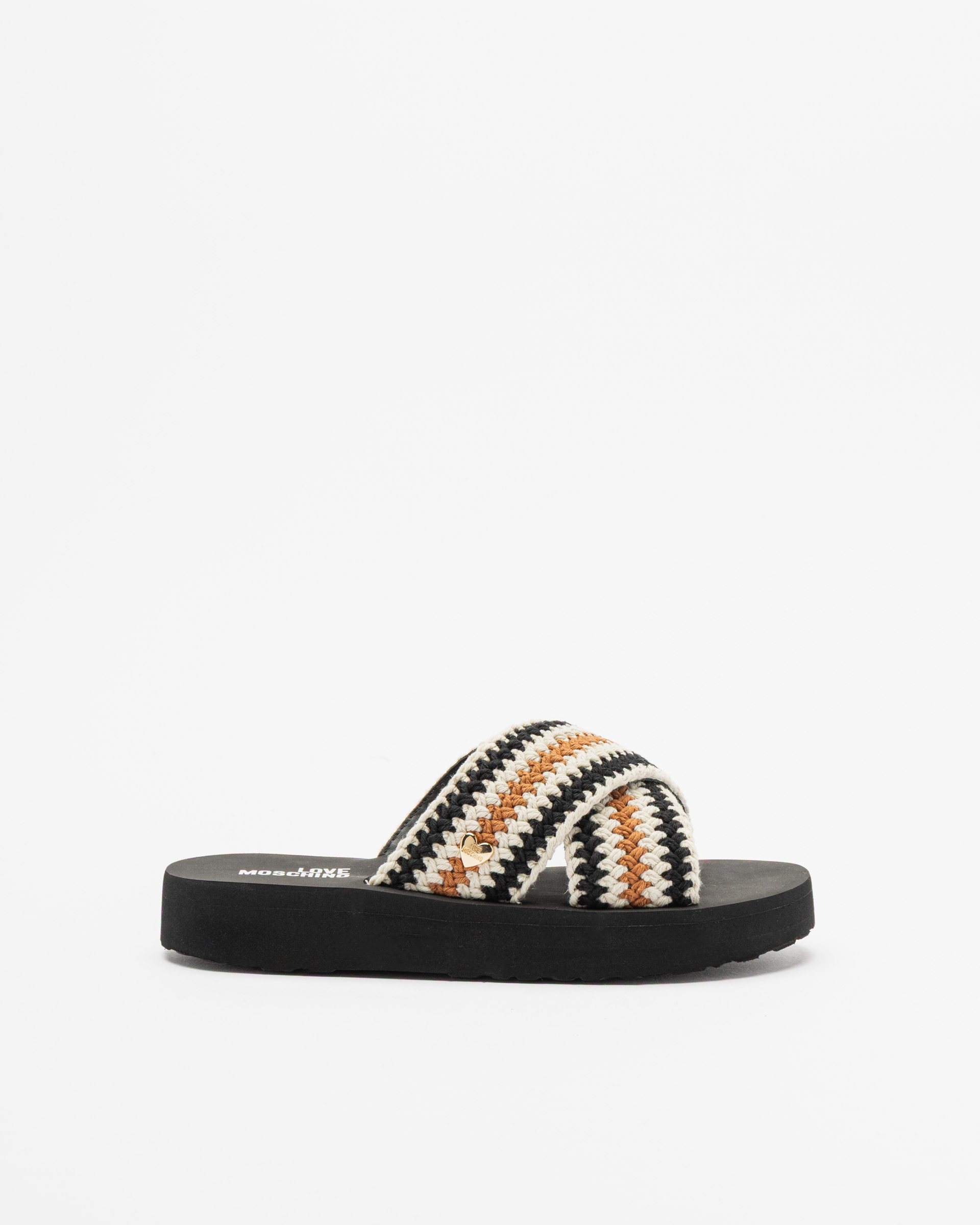 Chinelos de plataforma Love Moschino JA28324G0O Preto