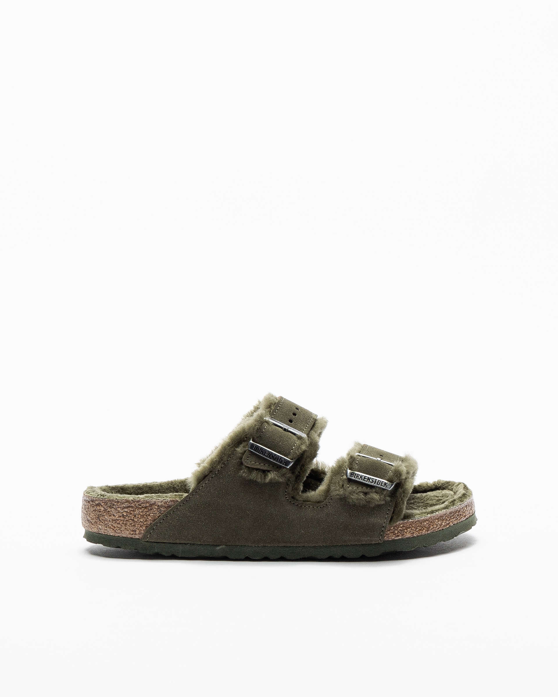 Chinelos Birkenstock Arizona Shearling Verde