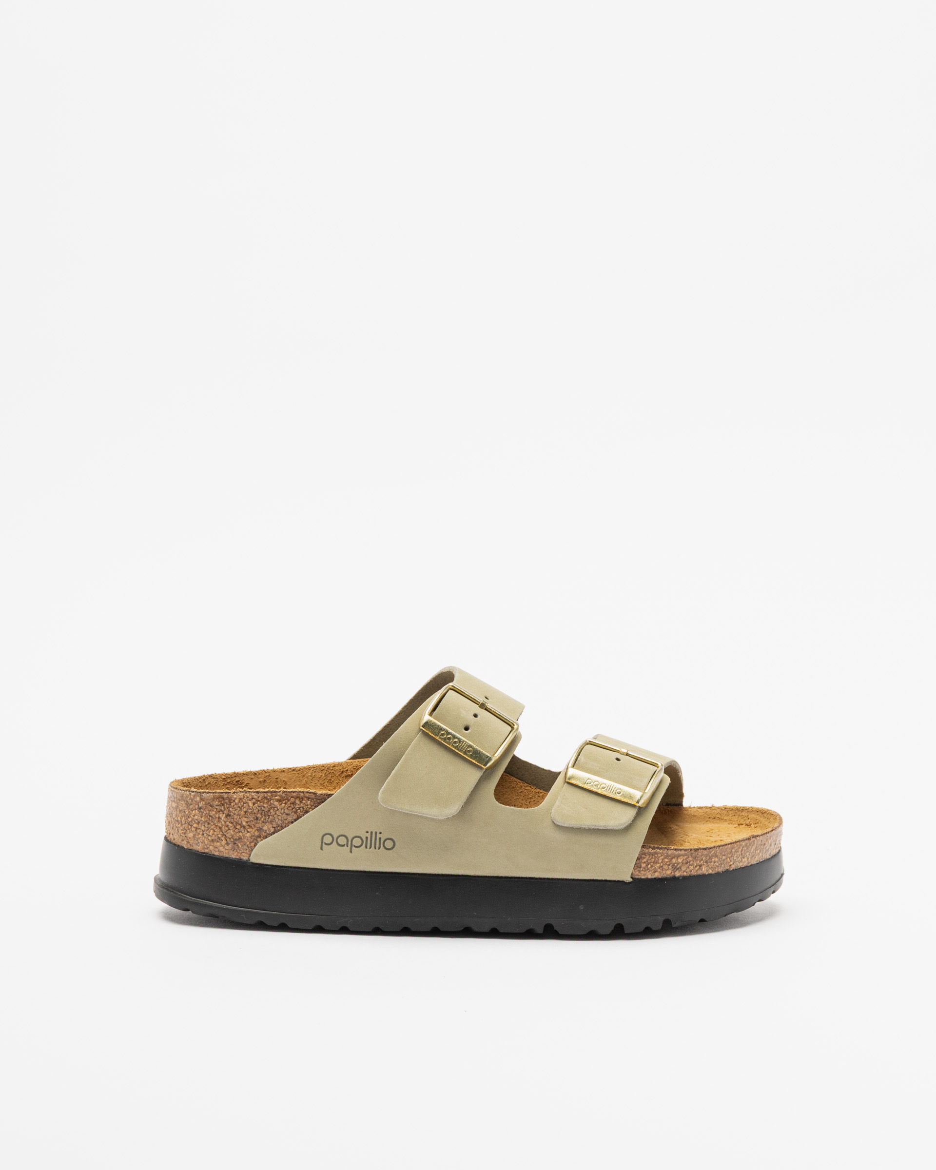 Sandálias de plataforma Birkenstock Arizona Papillio Flex Platform Verde