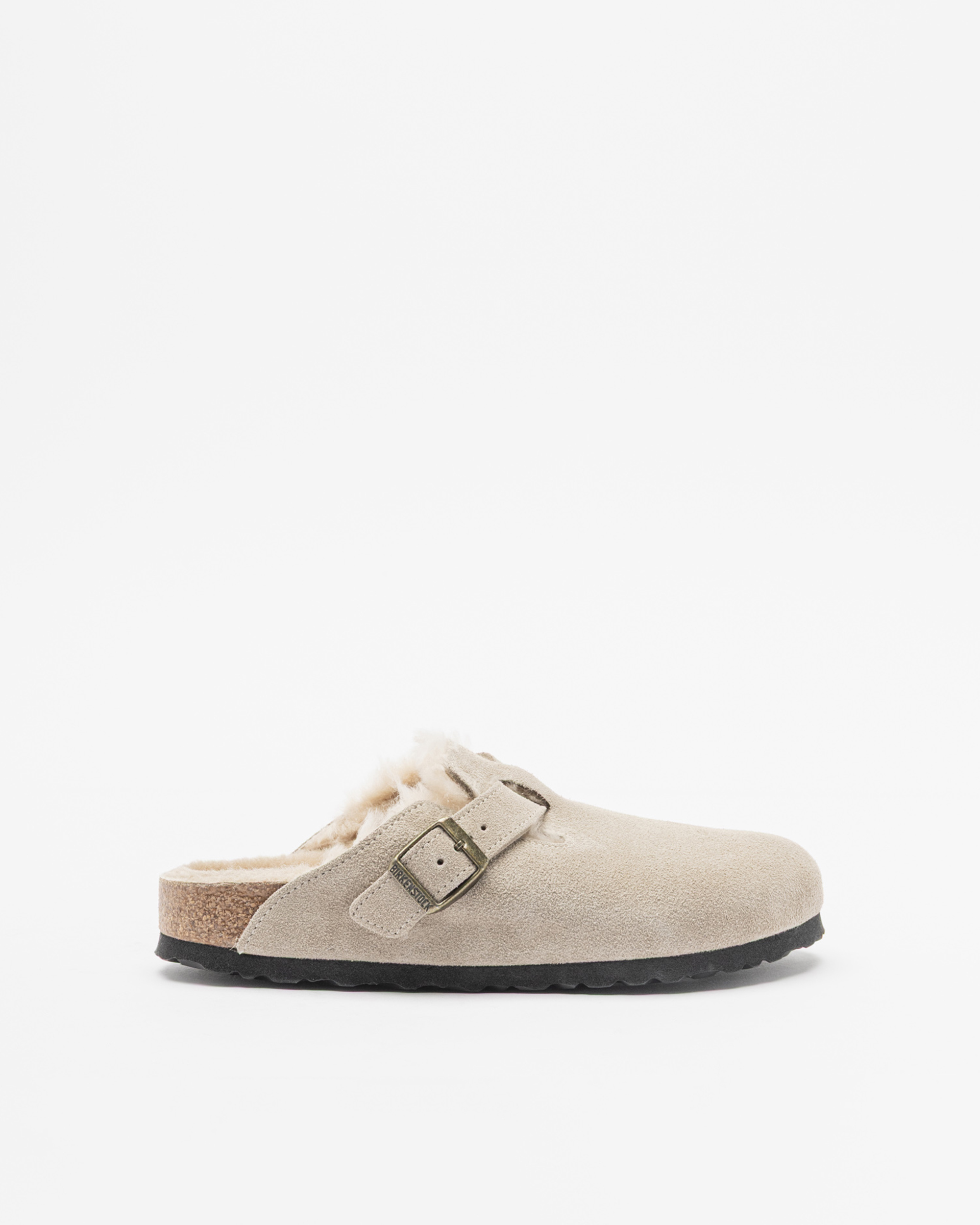 Socas Birkenstock Boston VL Shearling Taupe
