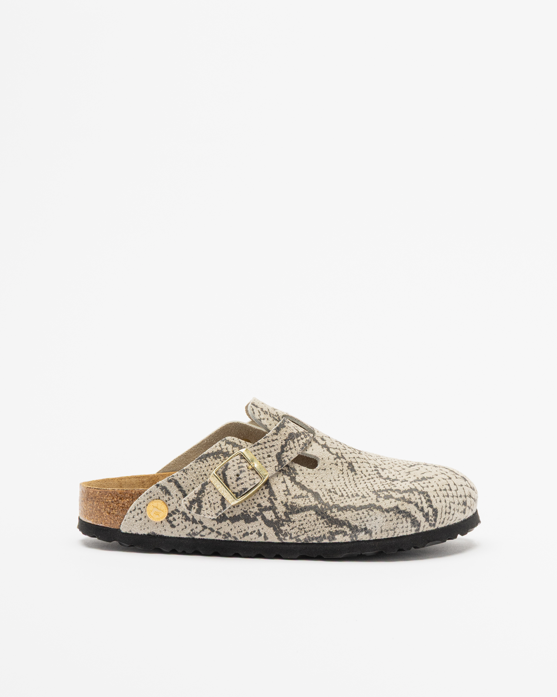 Socas Birkenstock Boston Rivet Logo Bege