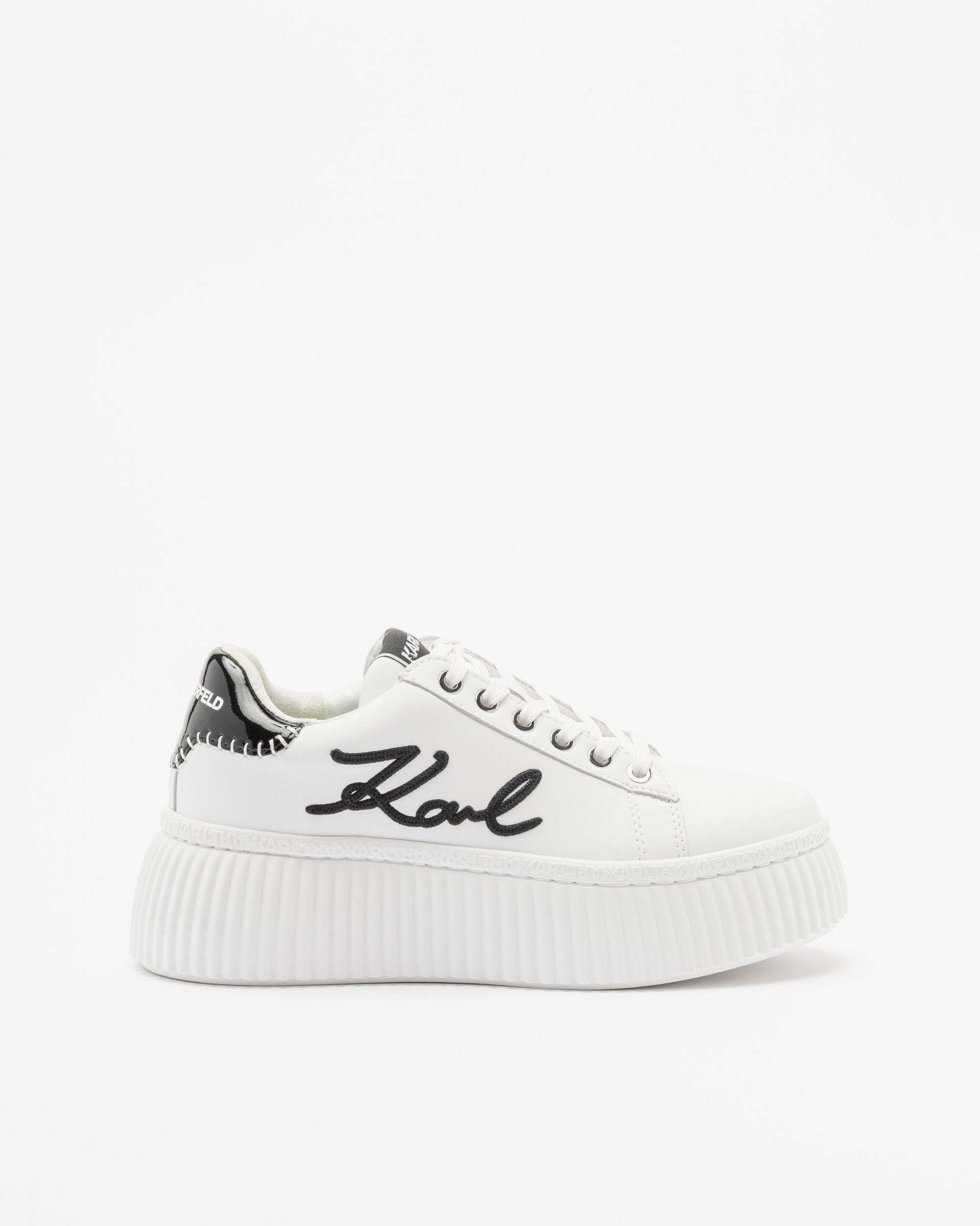 Sapatilhas de plataforma Karl Lagerfeld Kreeper LO Cornelly Branco