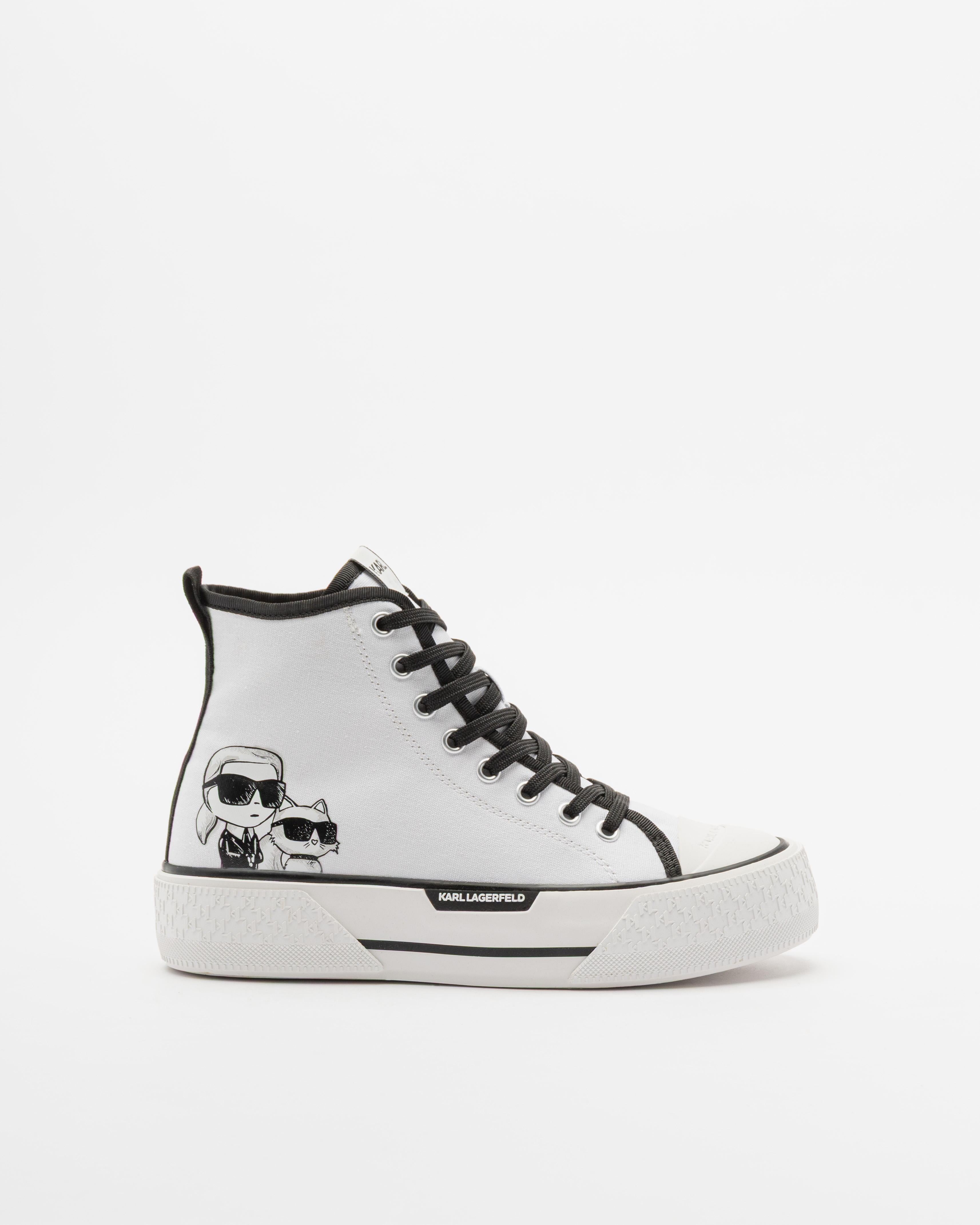 Sapatilhas cano alto Karl Lagerfeld KL60654T Branco