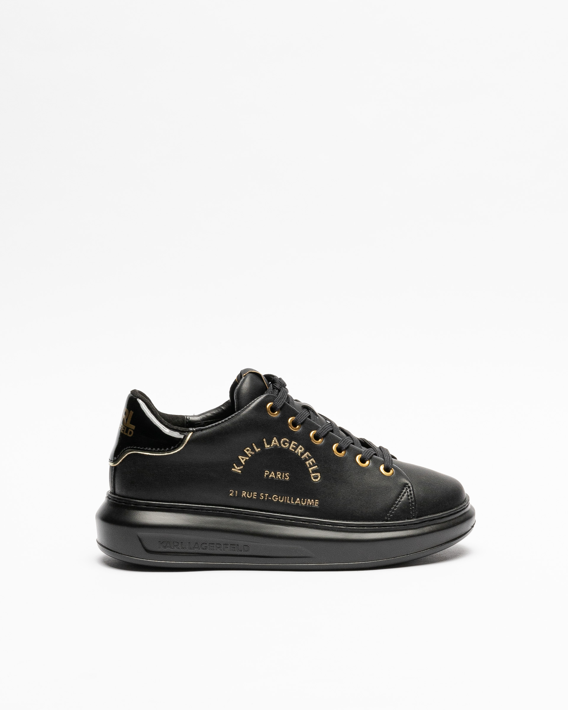Sapatilhas Karl Lagerfeld Kapri Metal Maison Glitter Preto