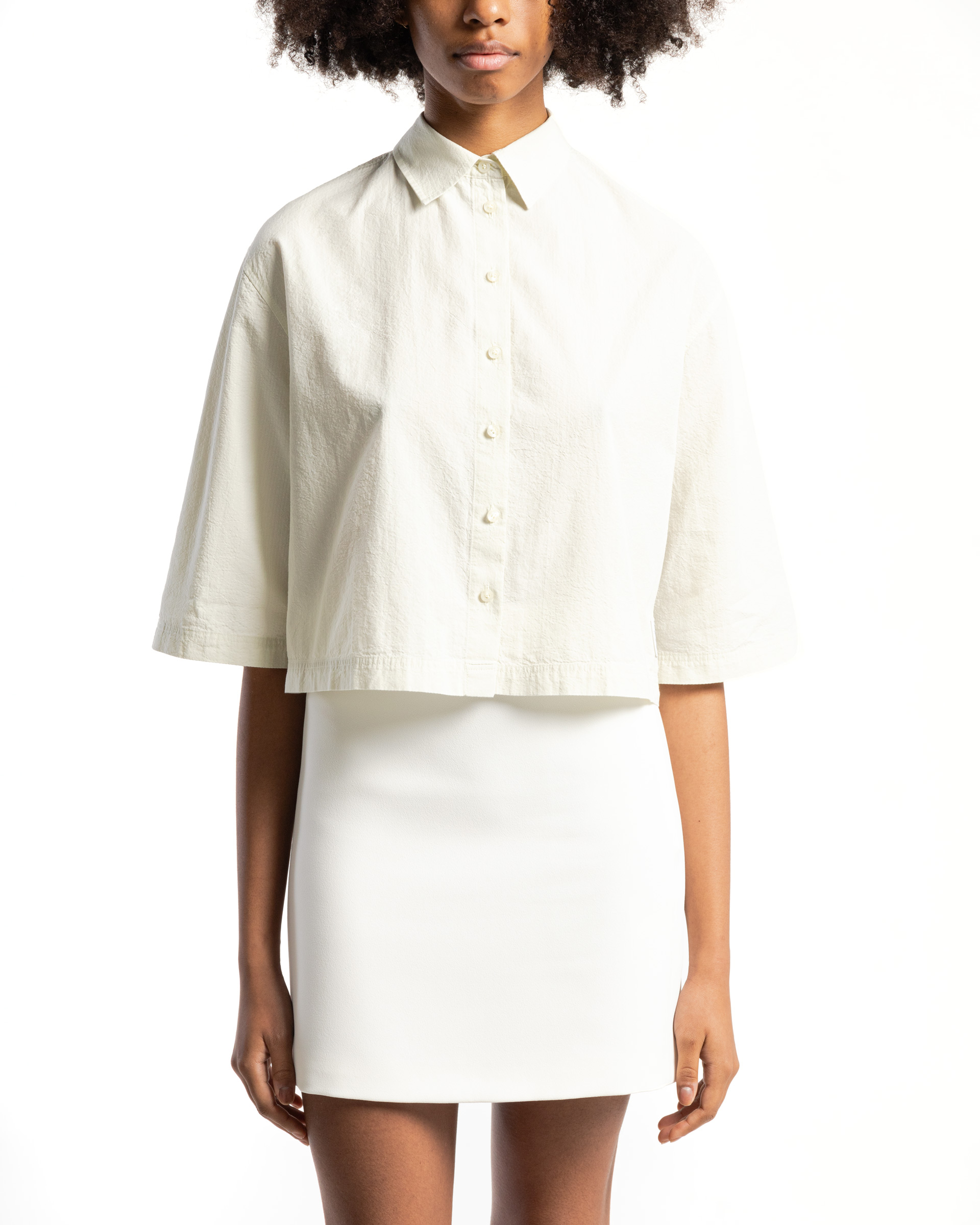 Camisa cropped Calvin Klein Jeans J20J223426 Branco