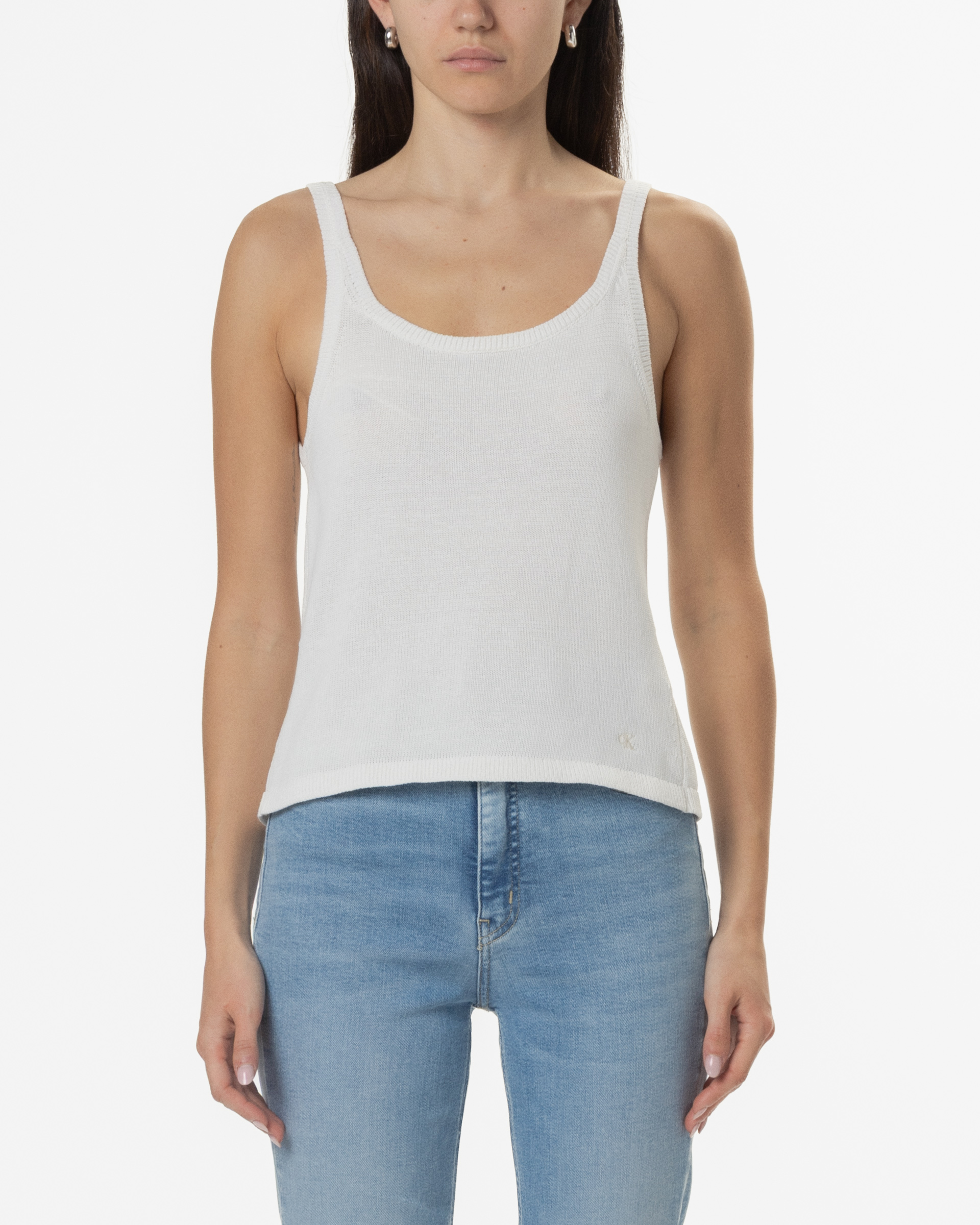 Top Calvin Klein Jeans J20J225228 Branco