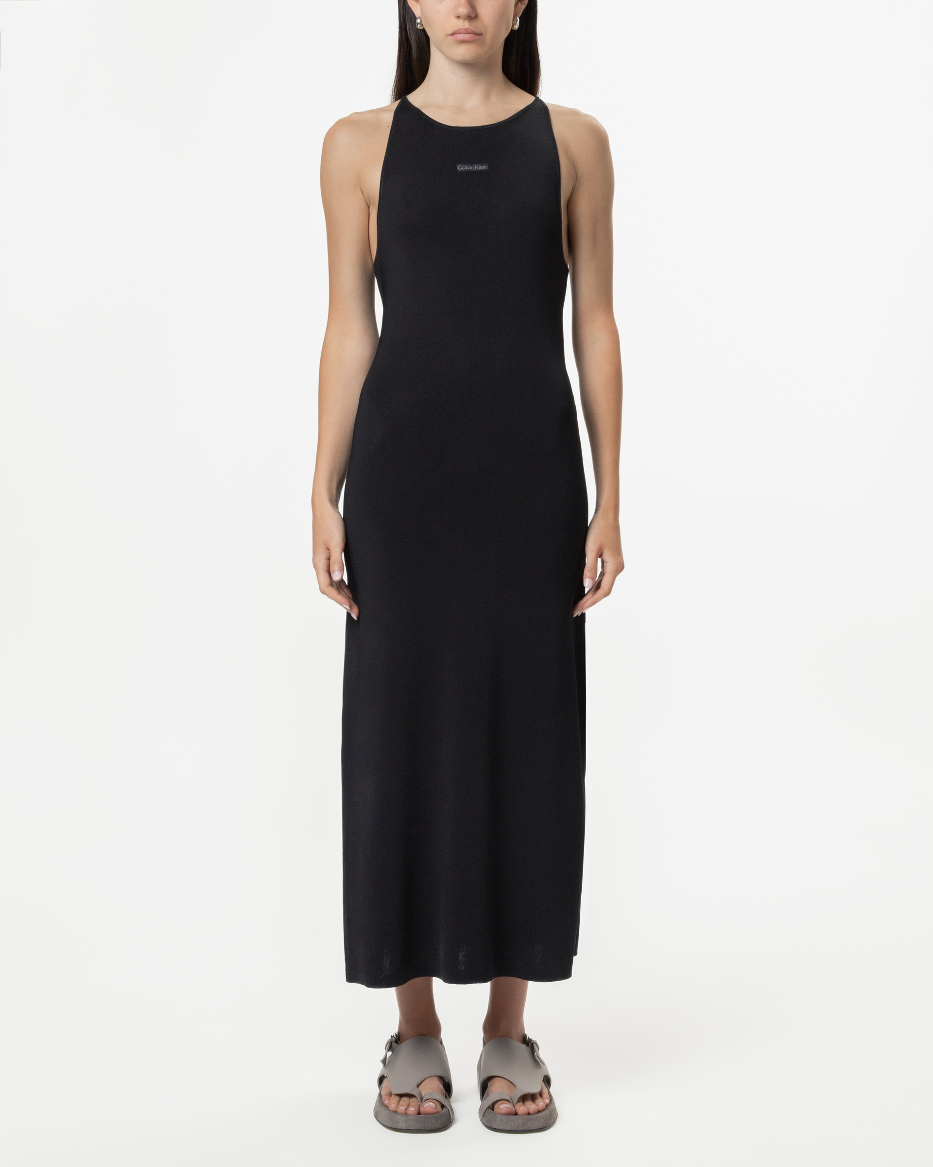 Vestido comprido Calvin Klein Jeans J20J225296 Preto