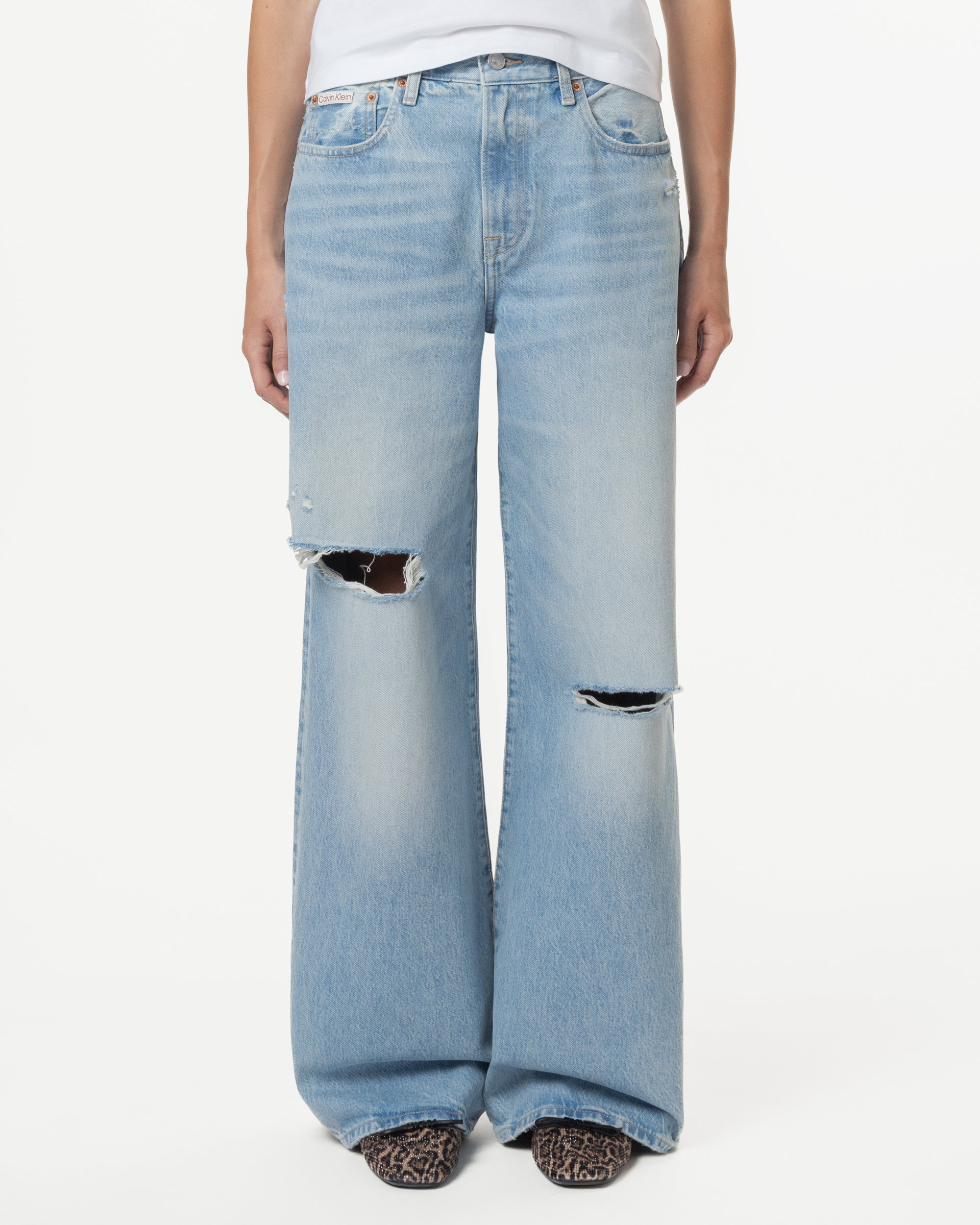 Calças de ganga Calvin Klein Jeans LV047B982G Azul