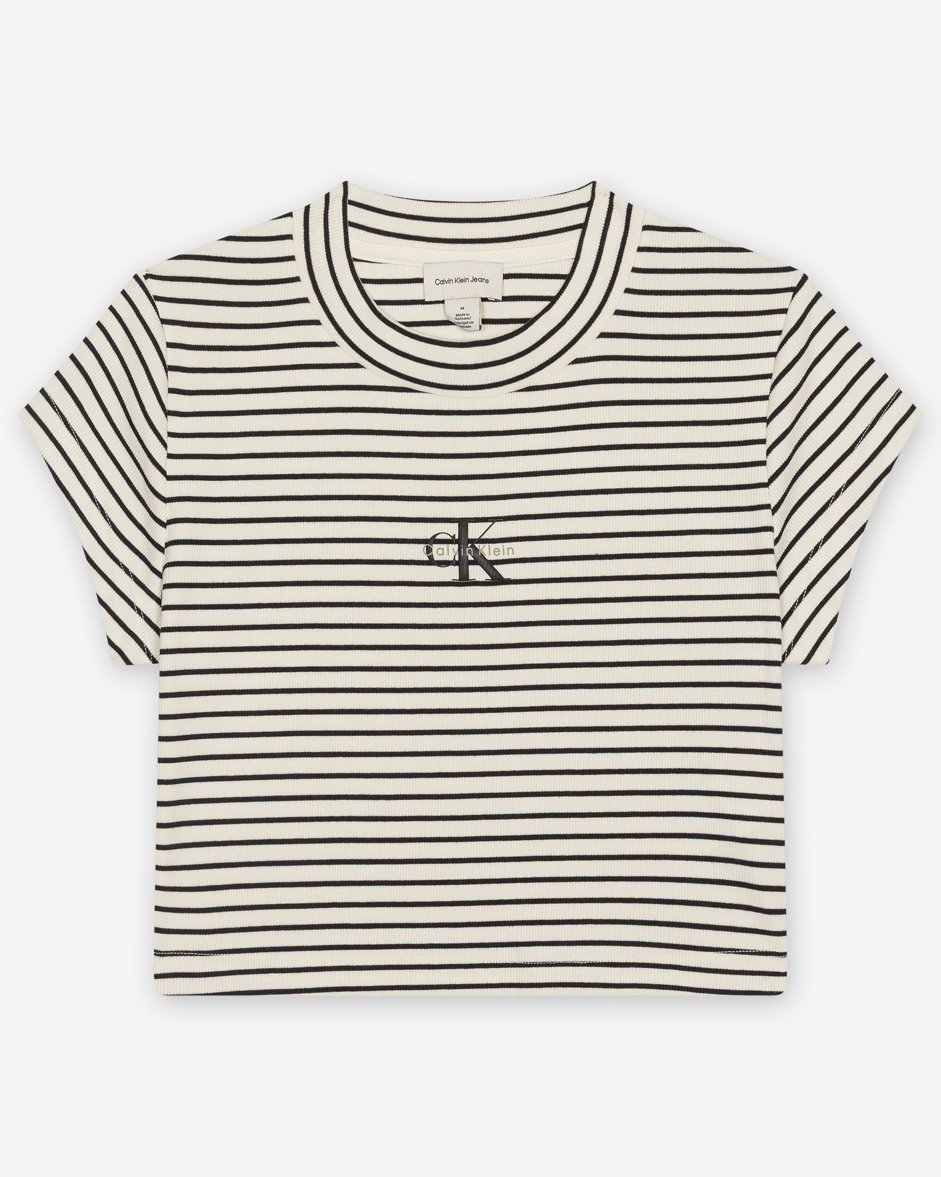 T-shirt Cropped Calvin Klein Jeans LV047F833G Branco