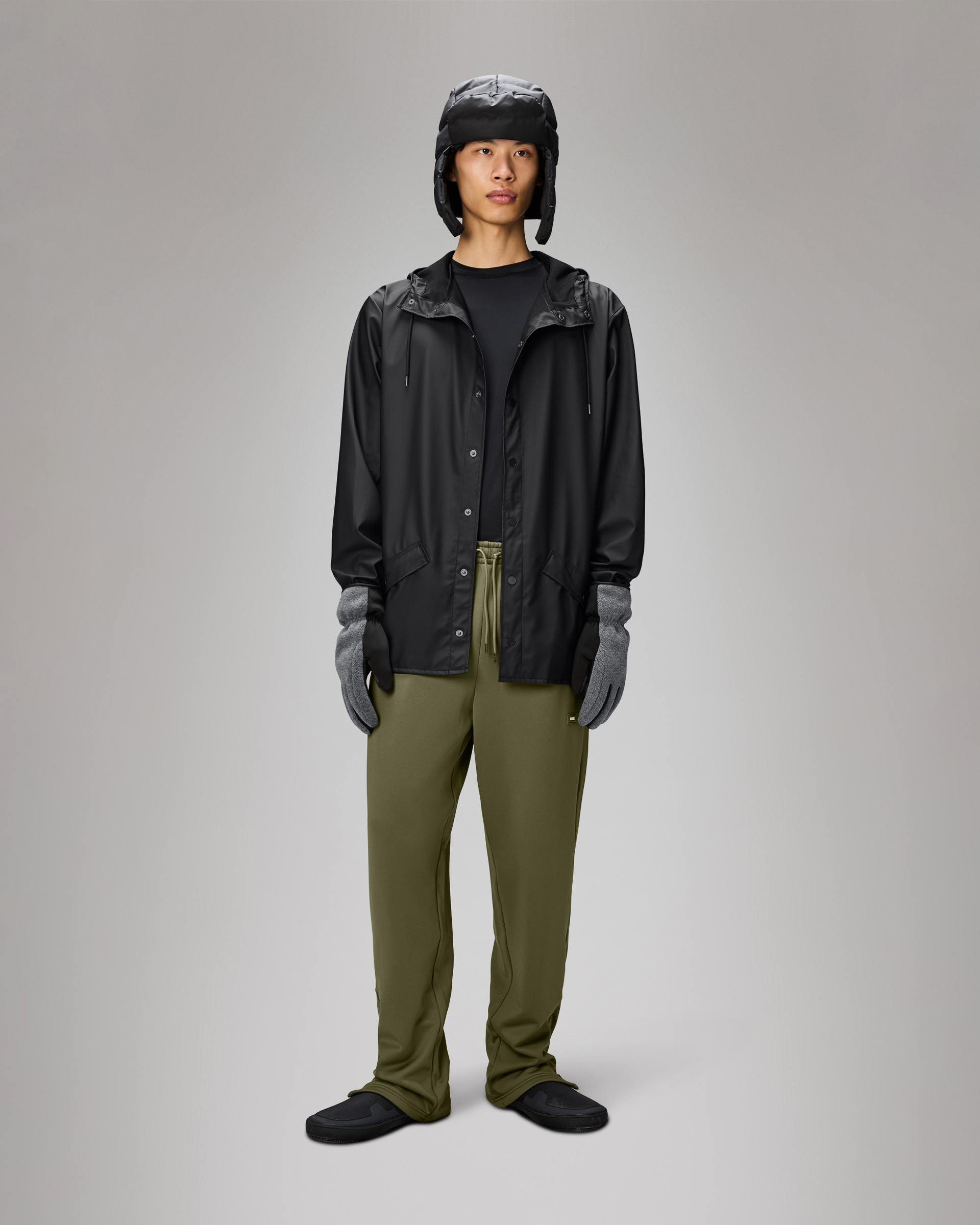 Parka impermeável Rains 12010 Preto