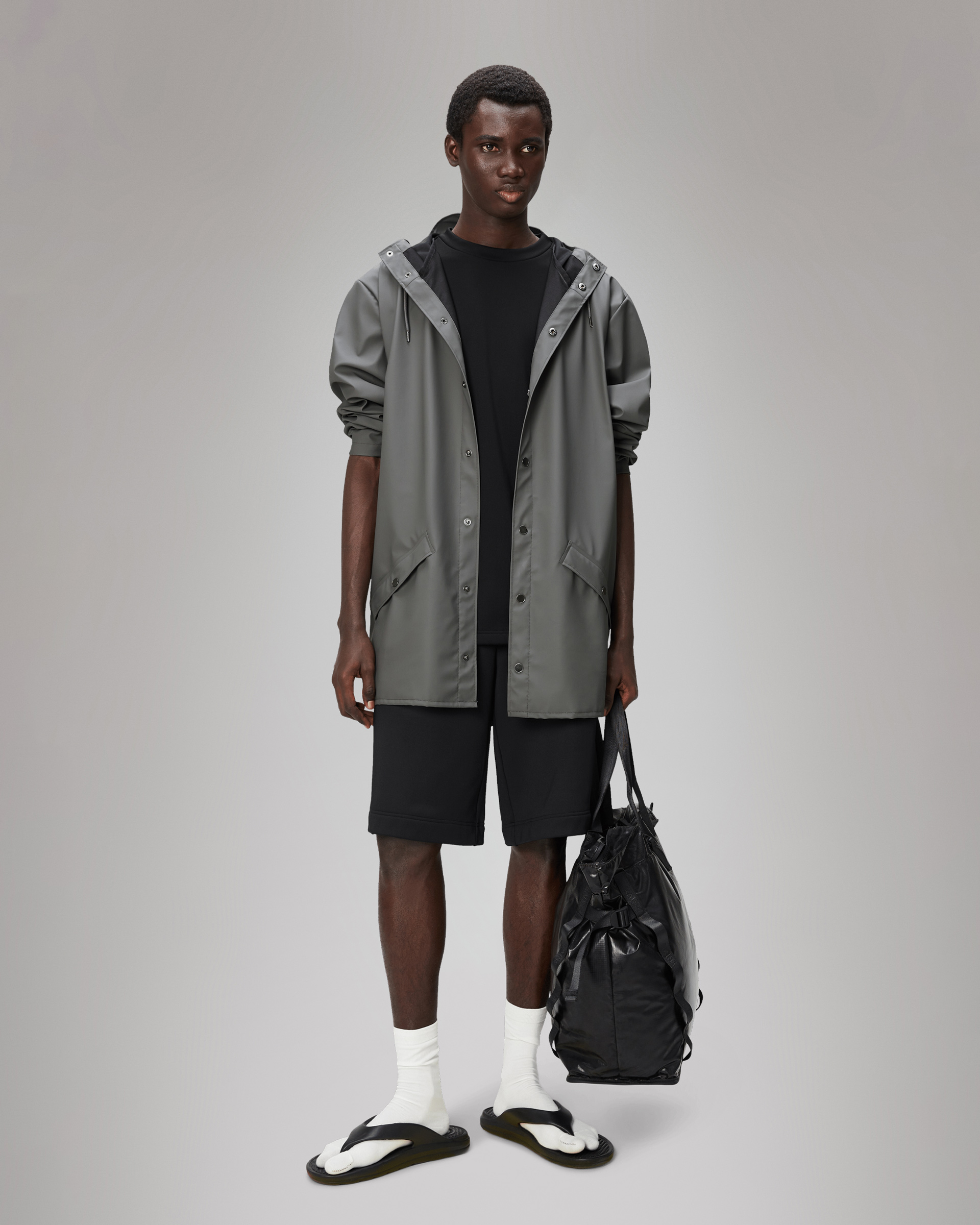 Parka impermeável Rains 12010 Cinzento