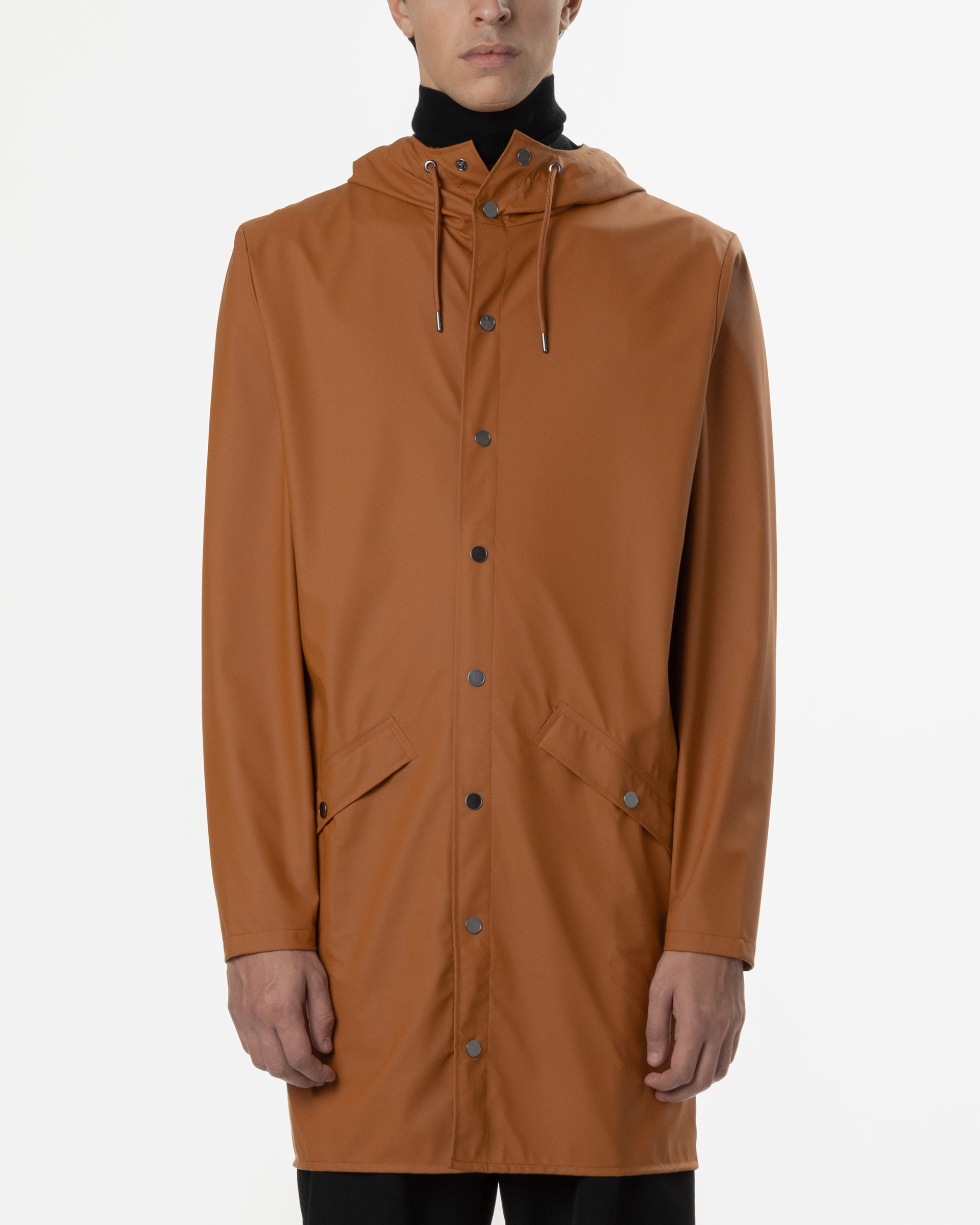 Parka impermeável comprida Rains 12020 Laranja