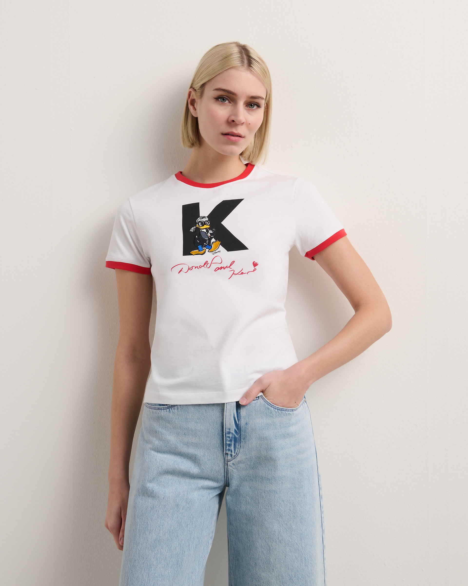 T-shirt Karl Lagerfeld KL X Disney Petite Branco