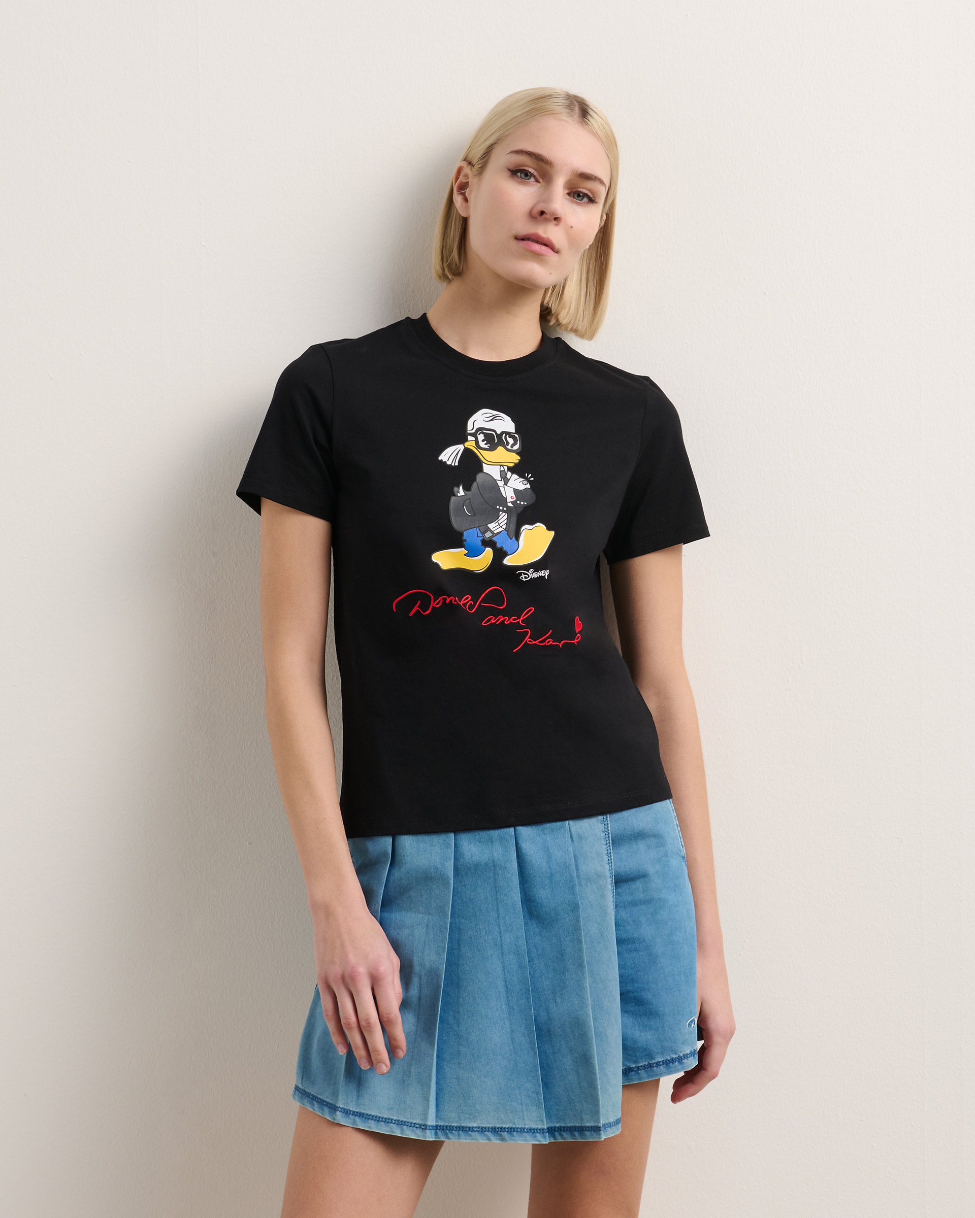 T-shirt Karl Lagerfeld KL X Disney Regular Preto