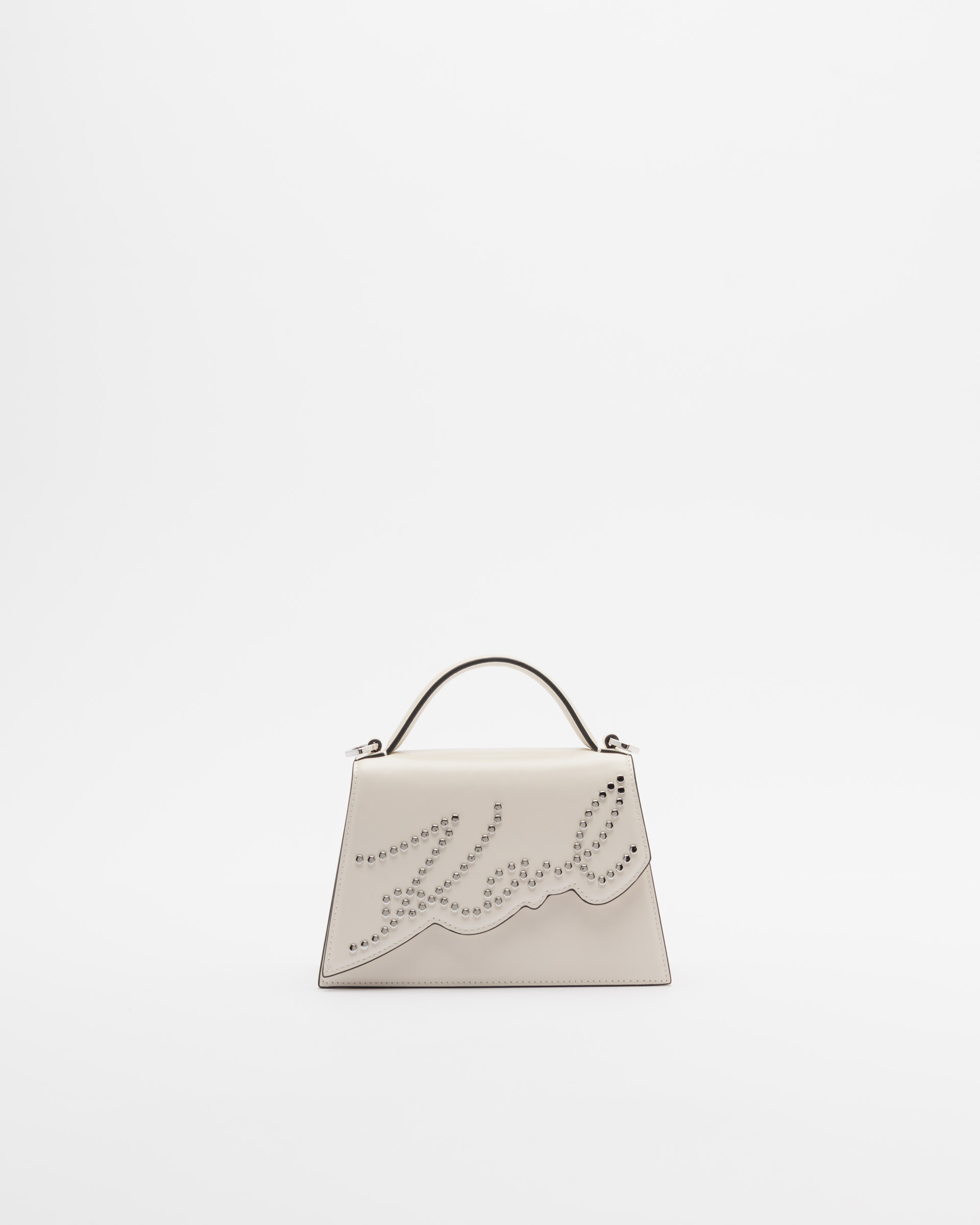 Mala de mão Karl Lagerfeld K/Signature 2.0. SP SM CB Studios Branco