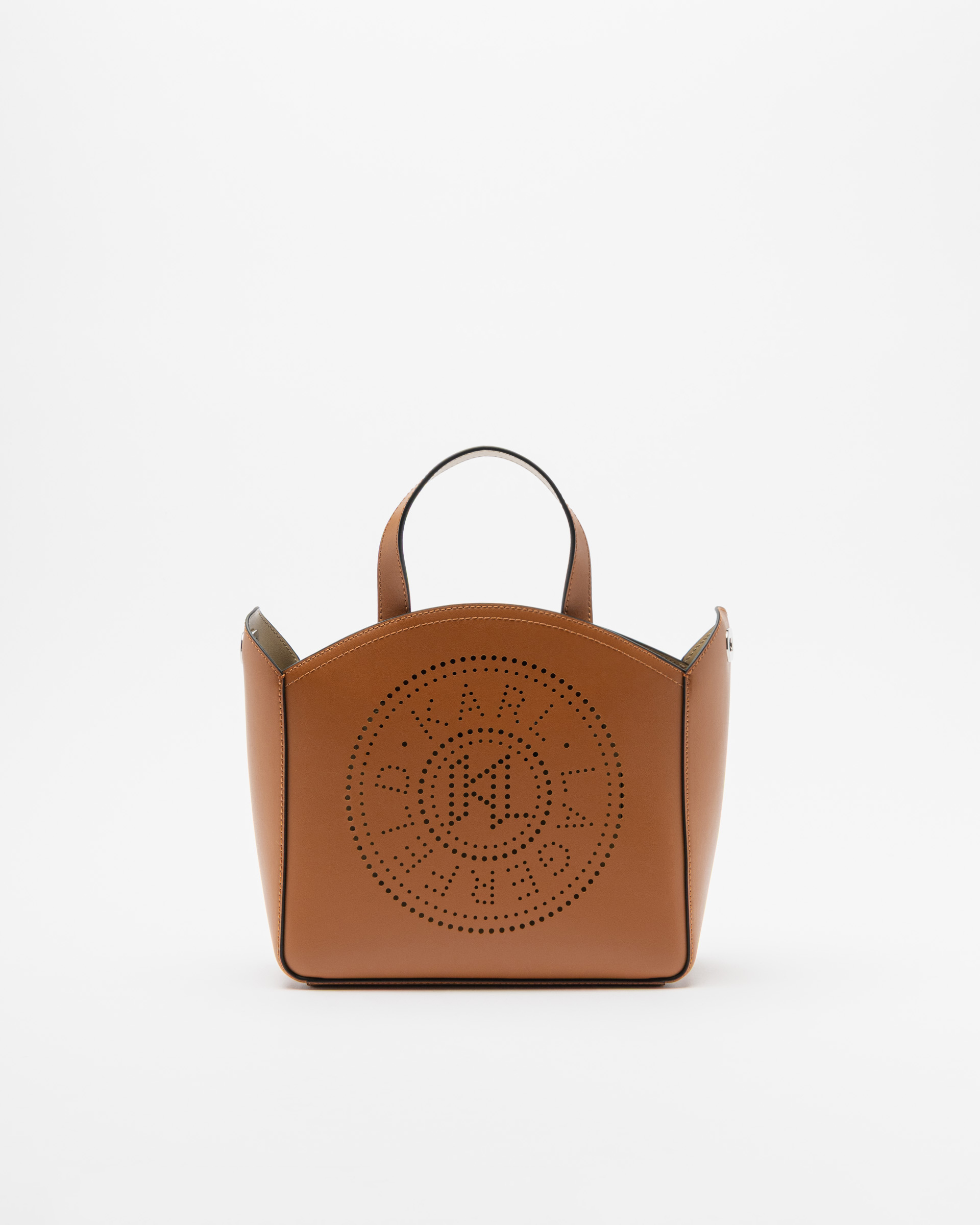 Mala tote bag Karl Lagerfeld K/CIRCLE PERFORATED SMALL TOTE BAG Camel