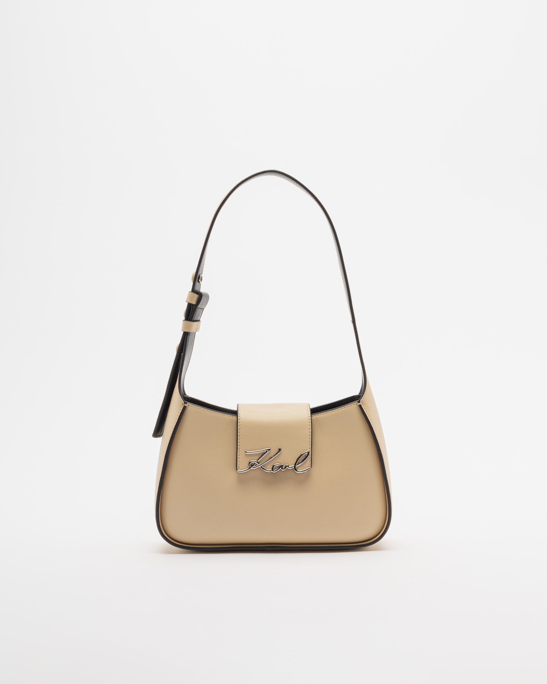 Mala de ombro Karl Lagerfeld K/SIGNATURE SMALL SHOULDER BAG Bege