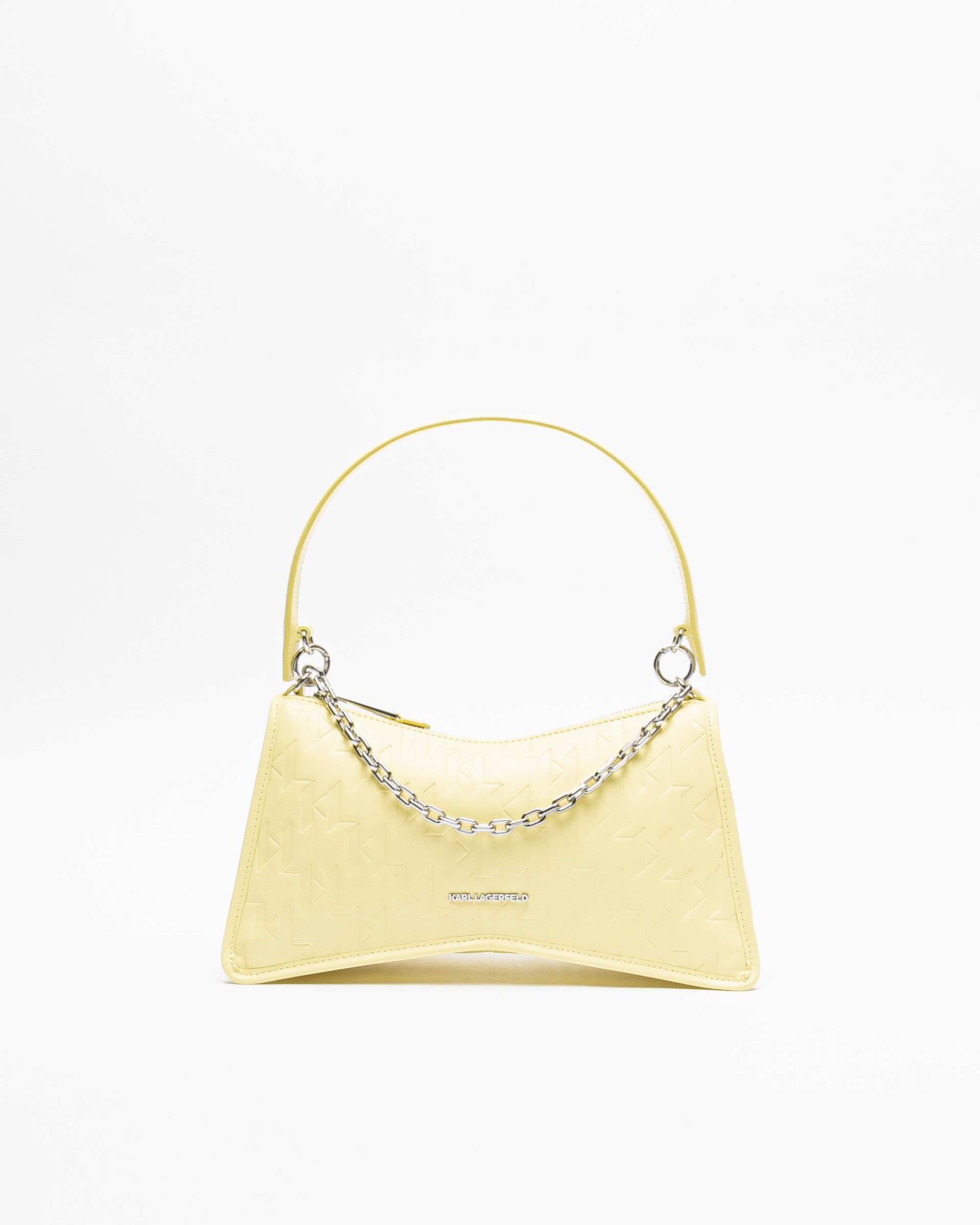 Mala de ombro Karl Lagerfeld K/Seven Element SHB Embossed Amarelo