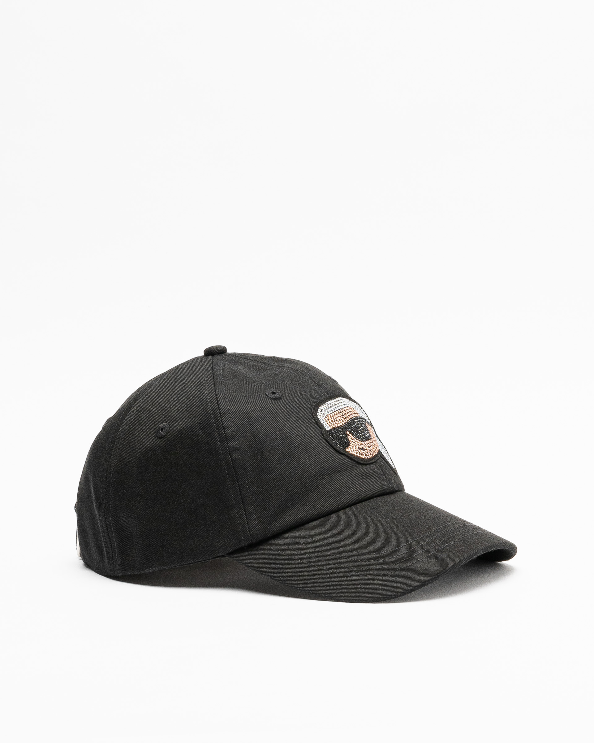 Boné Karl Lagerfeld K/Ikonik 2.0 Karl RHNSTNS Cap Preto