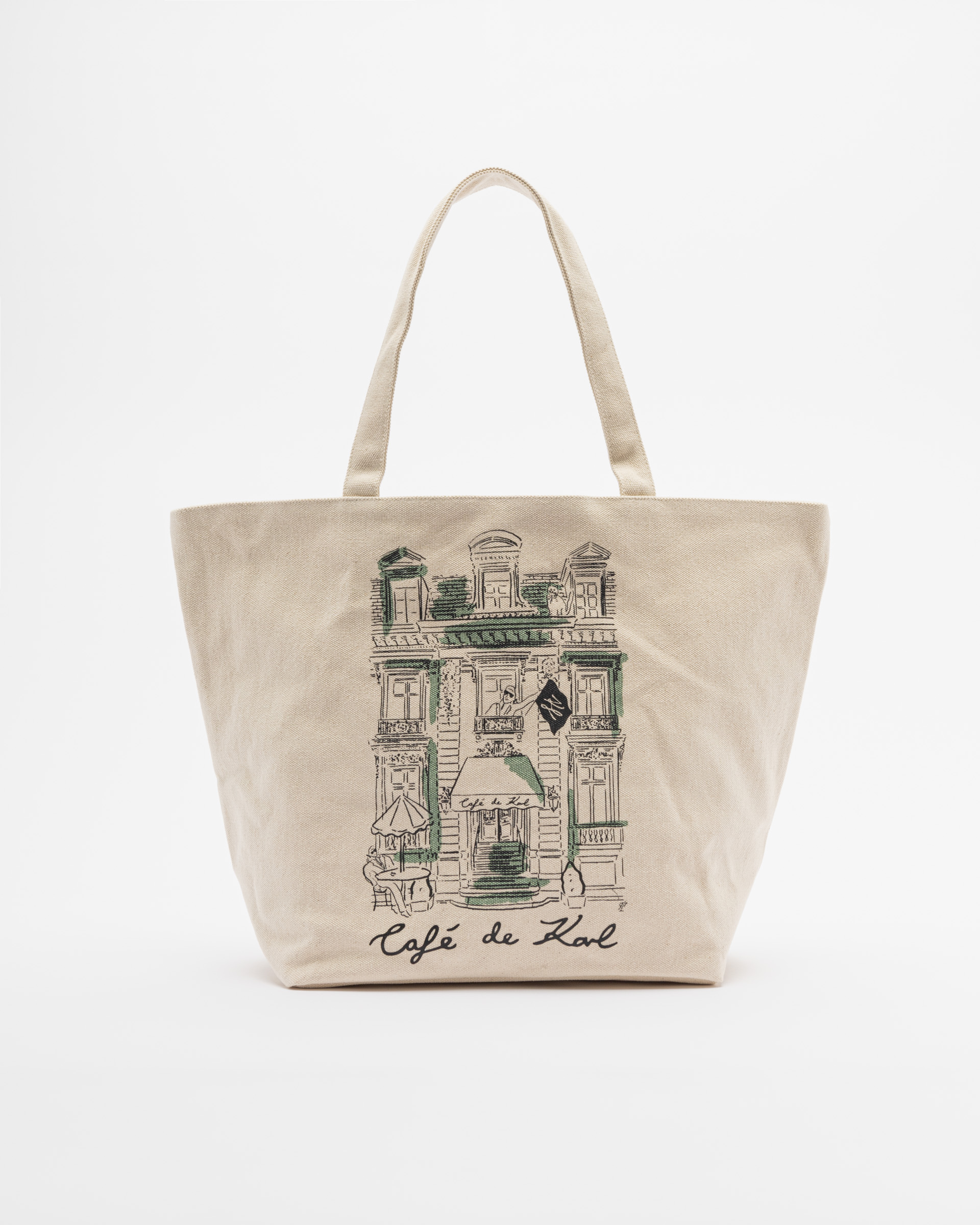 Mala shopper Karl Lagerfeld KL X JORGE PARRA TOTE BAG Bege