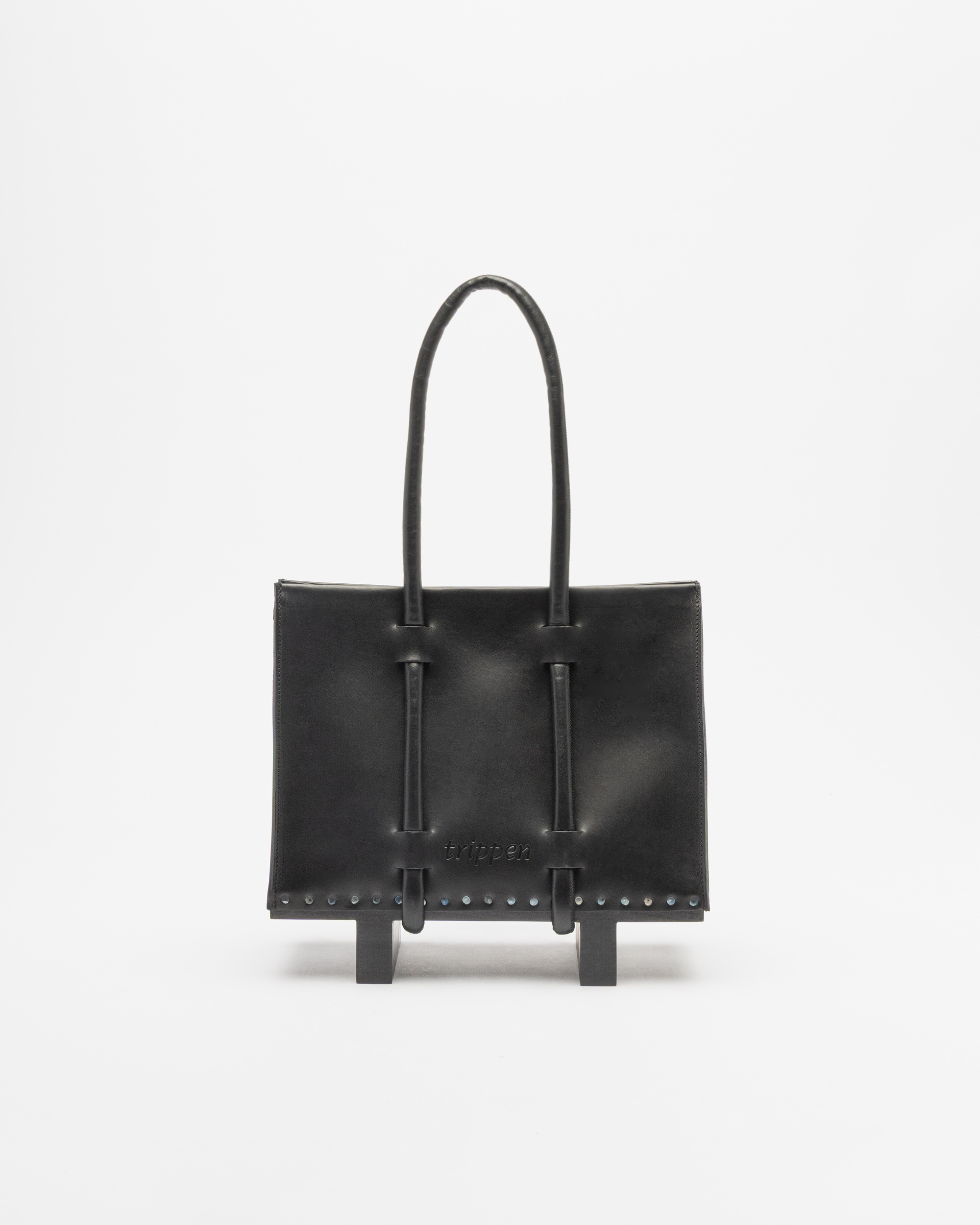 Mala Trippen Wood-Bag b Preto