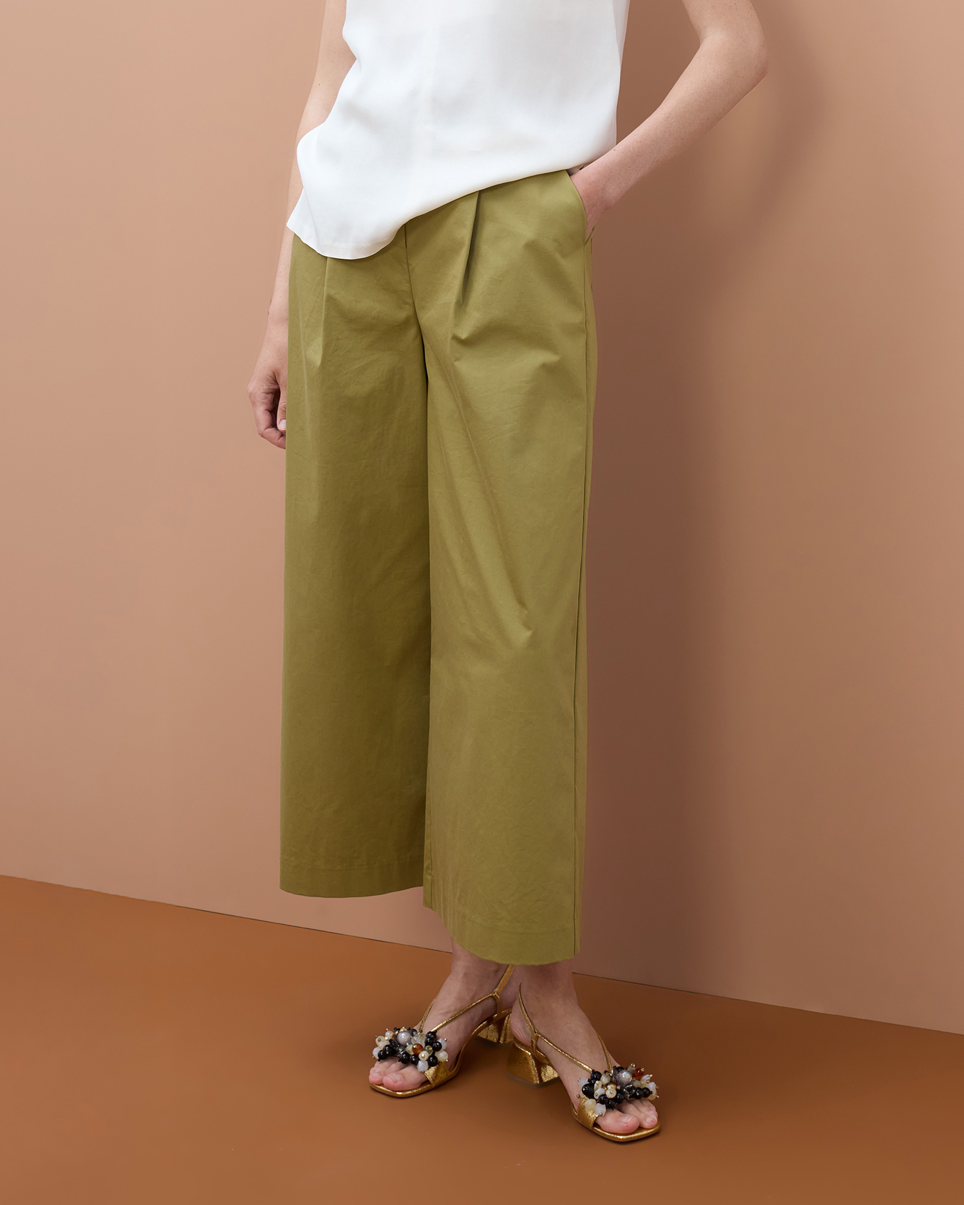 Calças culotte Maite by Lola MS2614020 Verde