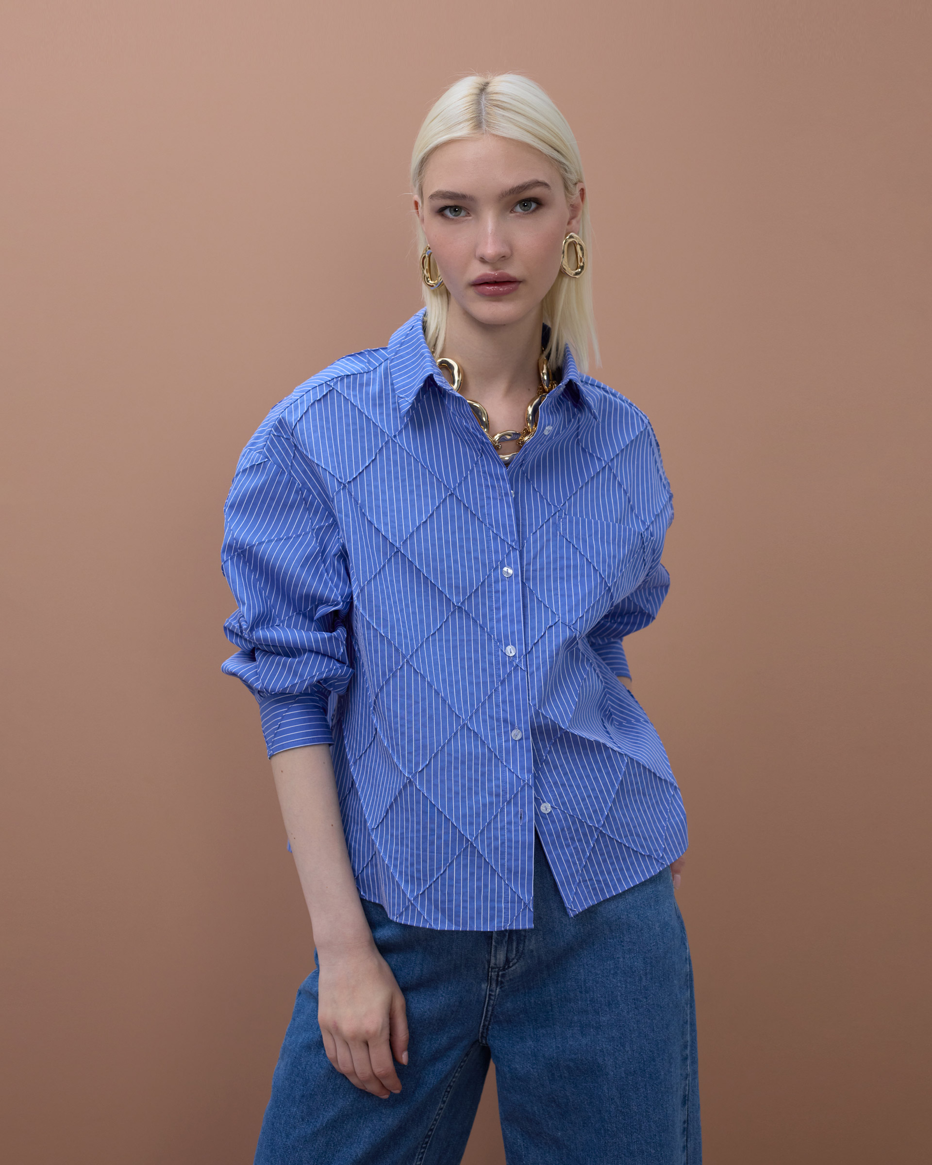Camisa Maite by Lola MS2615020 Azul