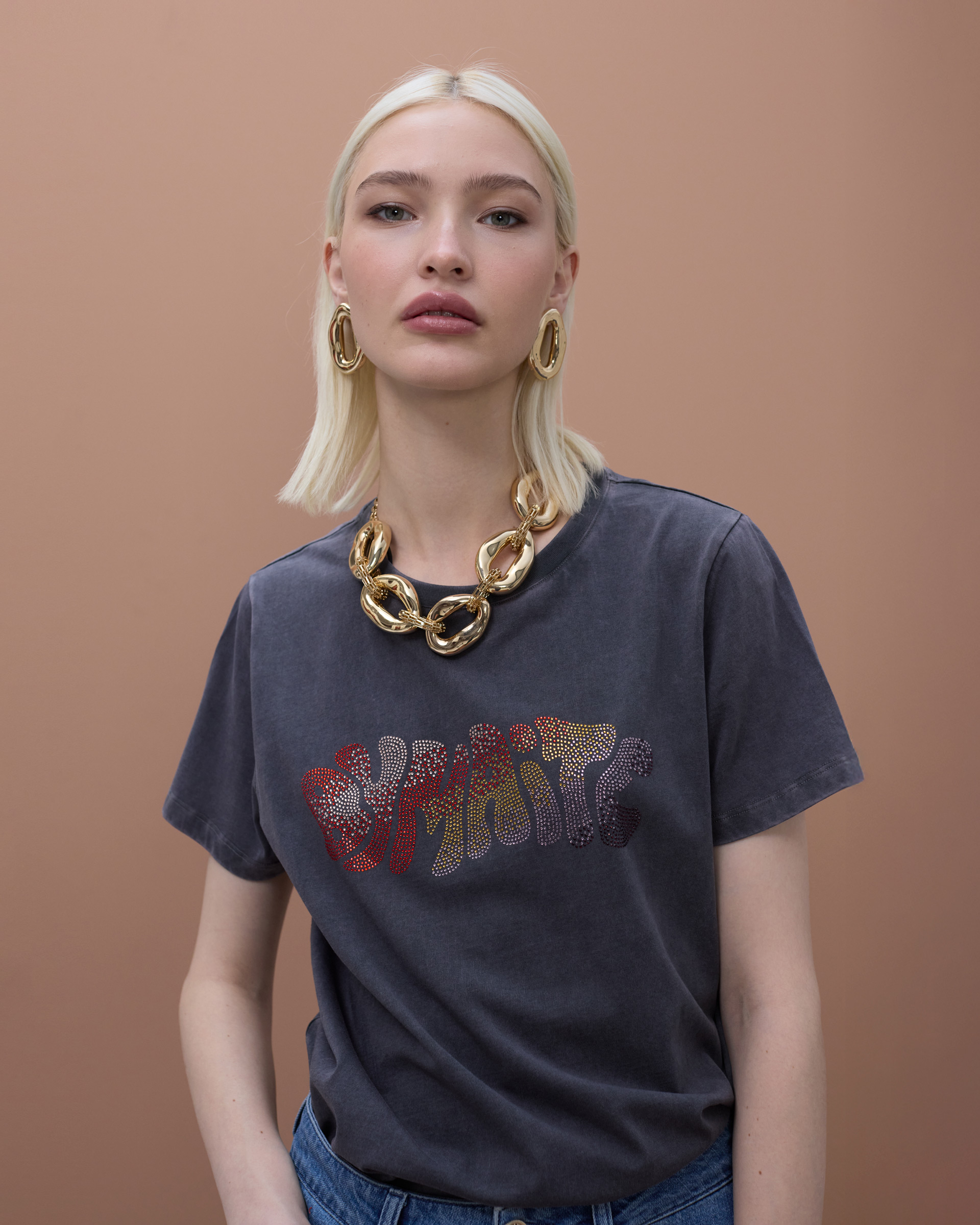 T-shirt Maite by Lola MS2615048 Cinzento