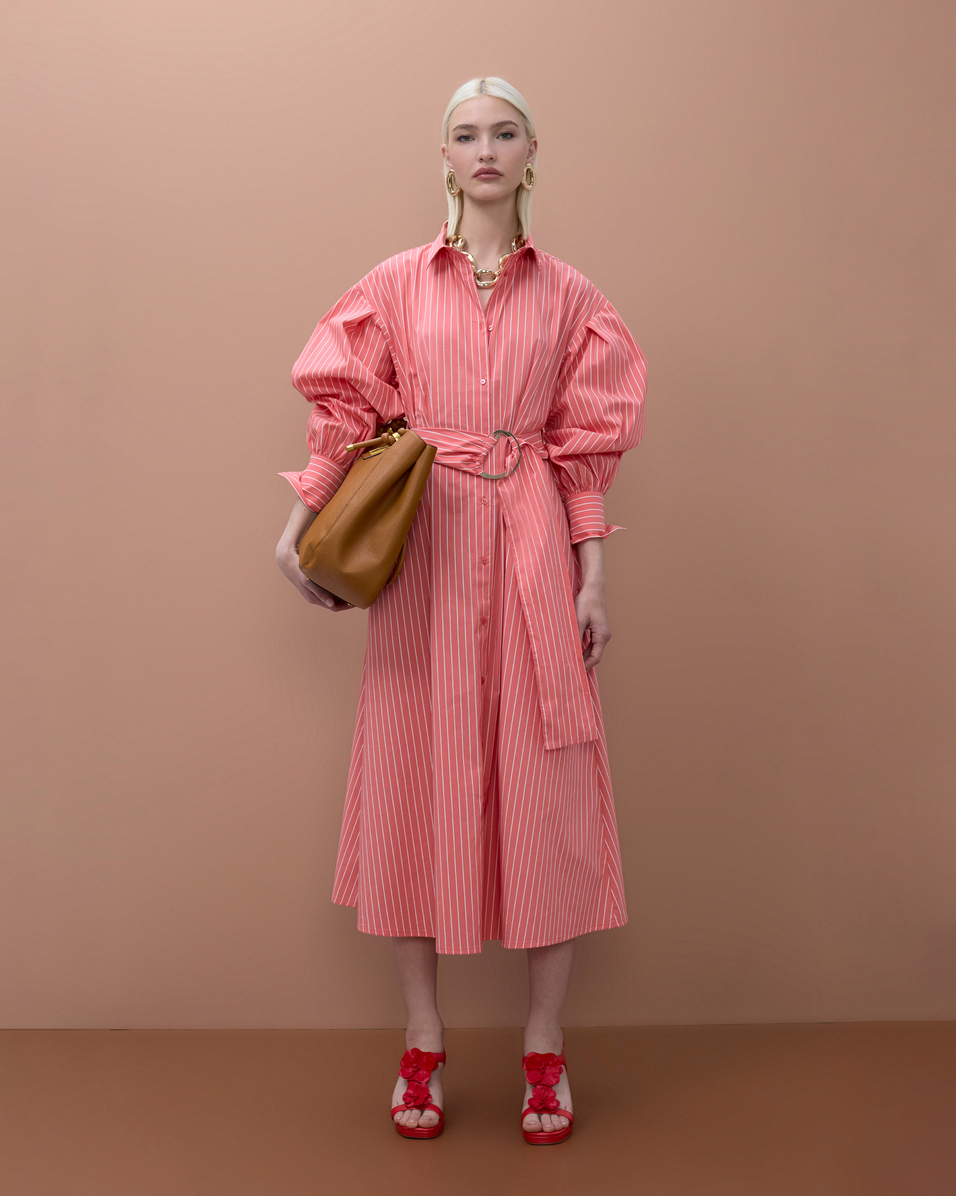 Vestido camiseiro Maite by Lola MS2616039 Rosa