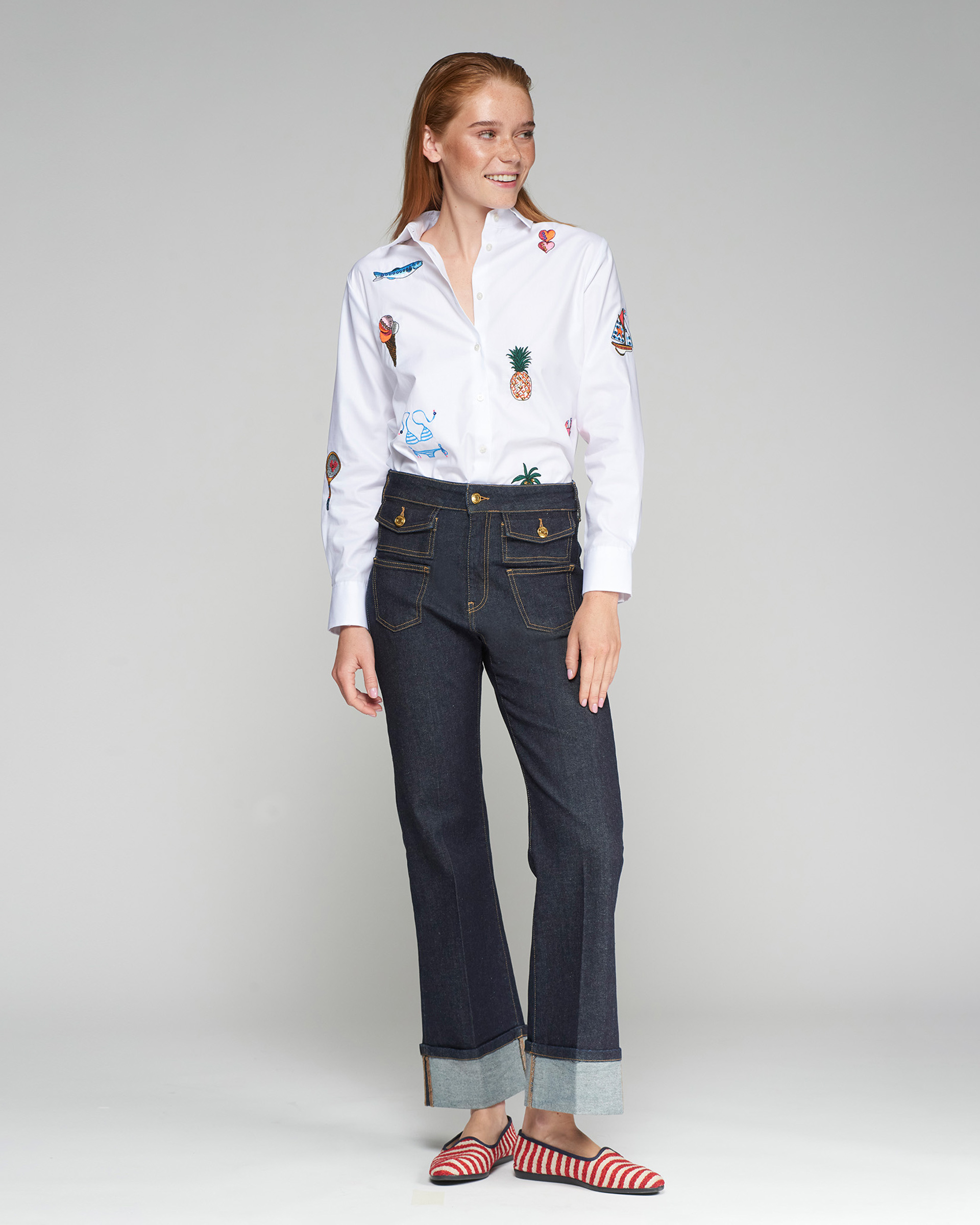 Calças de ganga VilaGallo ANNINA DENIM OSCURO P Azul