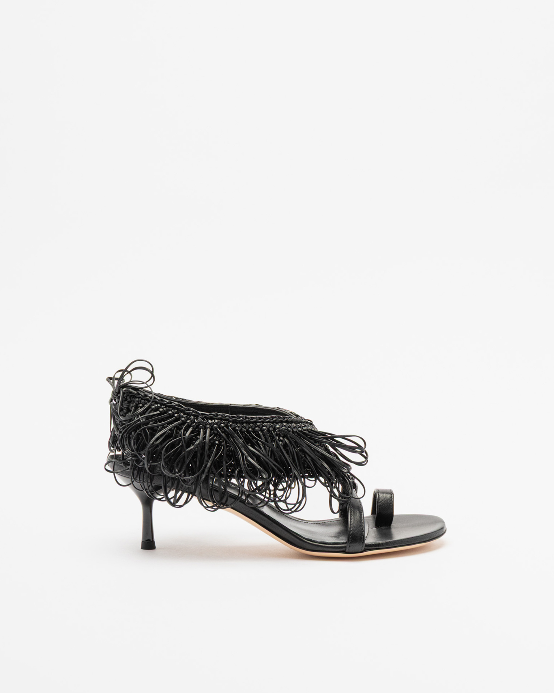 Sandálias AGL ASTRID FRINGE Preto