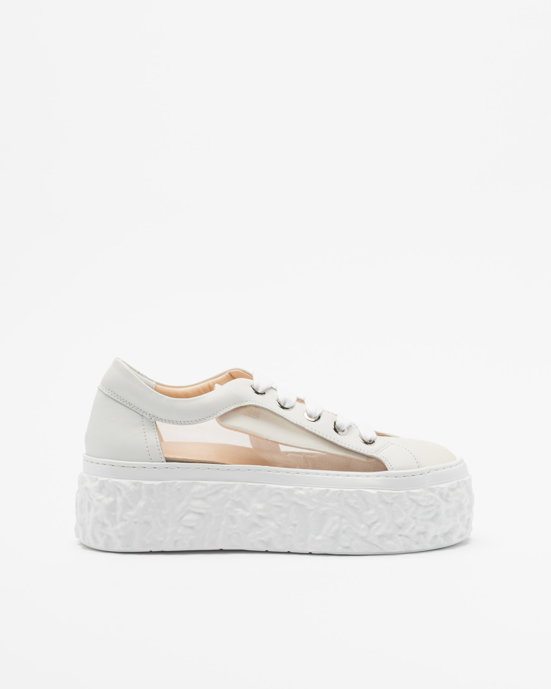 Sapatilhas de plataforma AGL MAGMA MESH Branco
