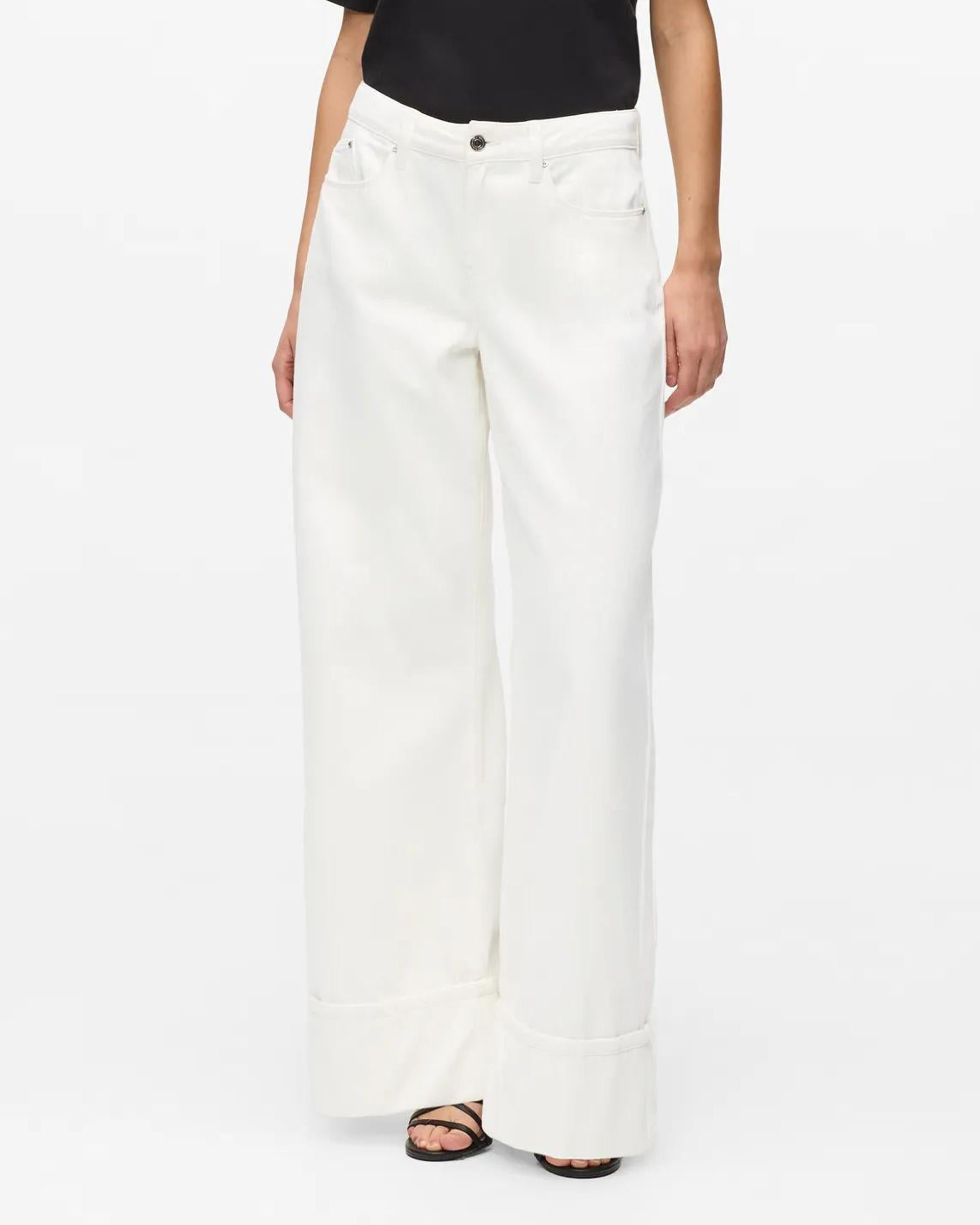 Calças de ganga Karl Lagerfeld Turn Lip Branco