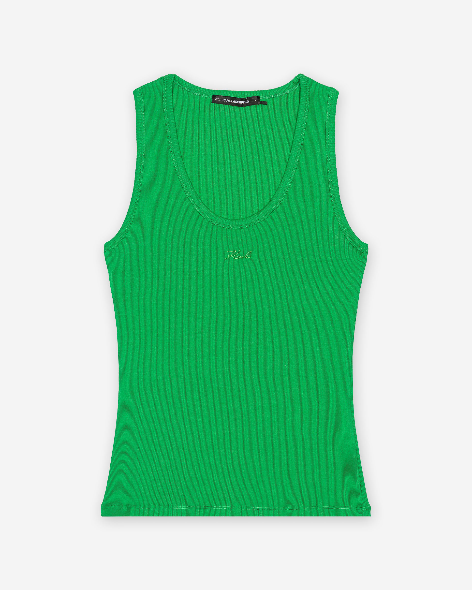 Top Karl Lagerfeld Essential Logo Commercial Tank Verde