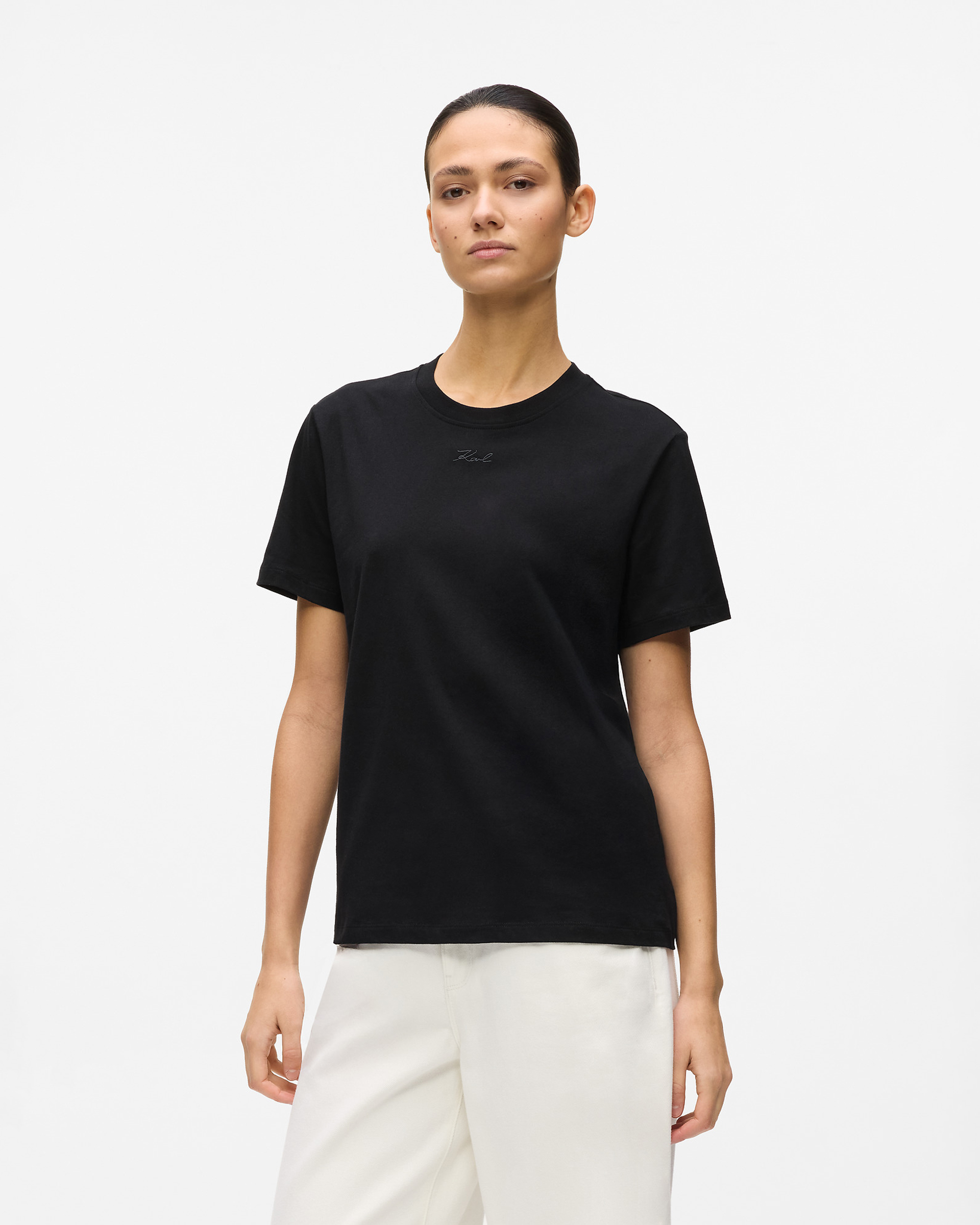 T-shirt Karl Lagerfeld Essential Regular Preto