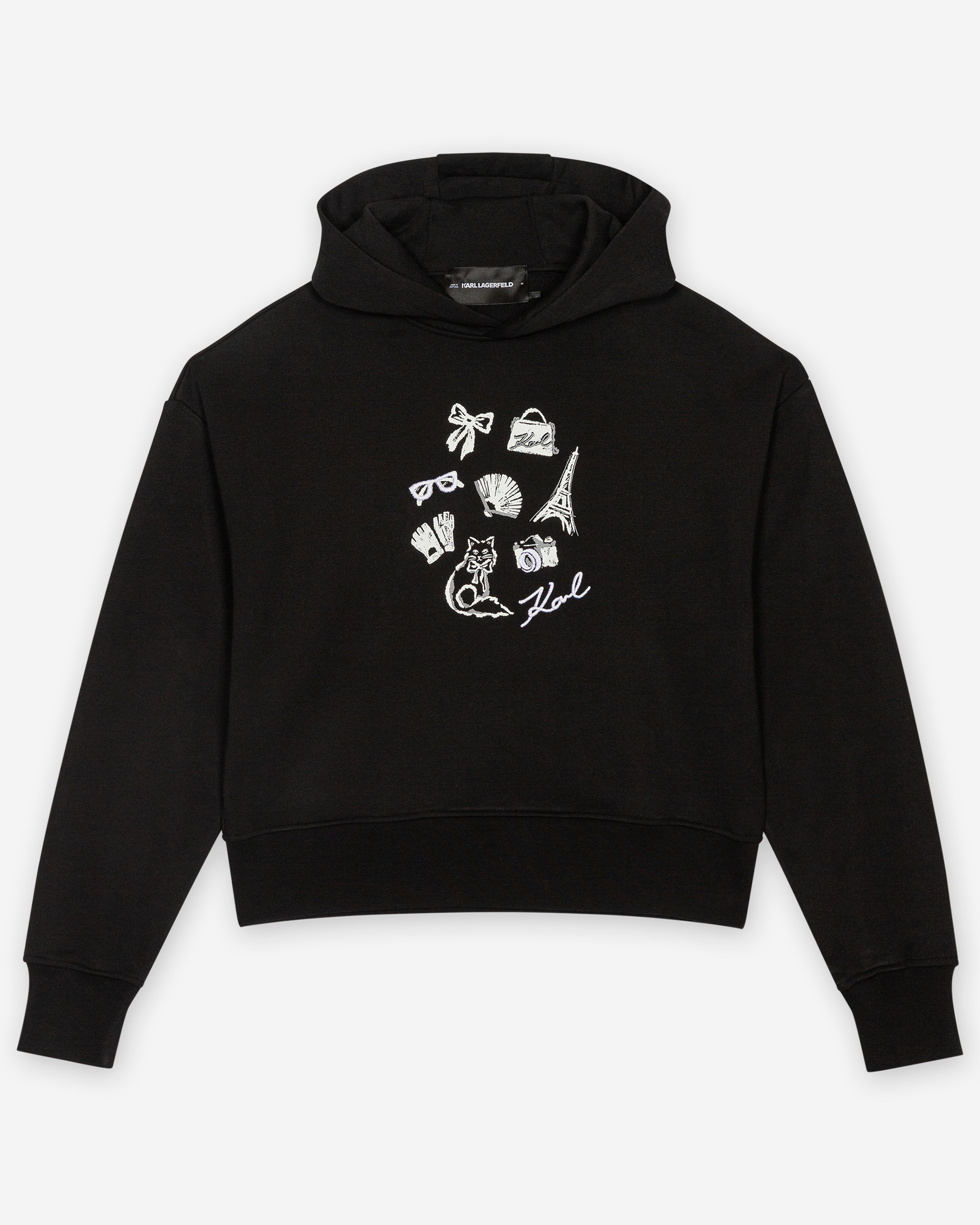 Hoodie Karl Lagerfeld Karl Symbols Preto