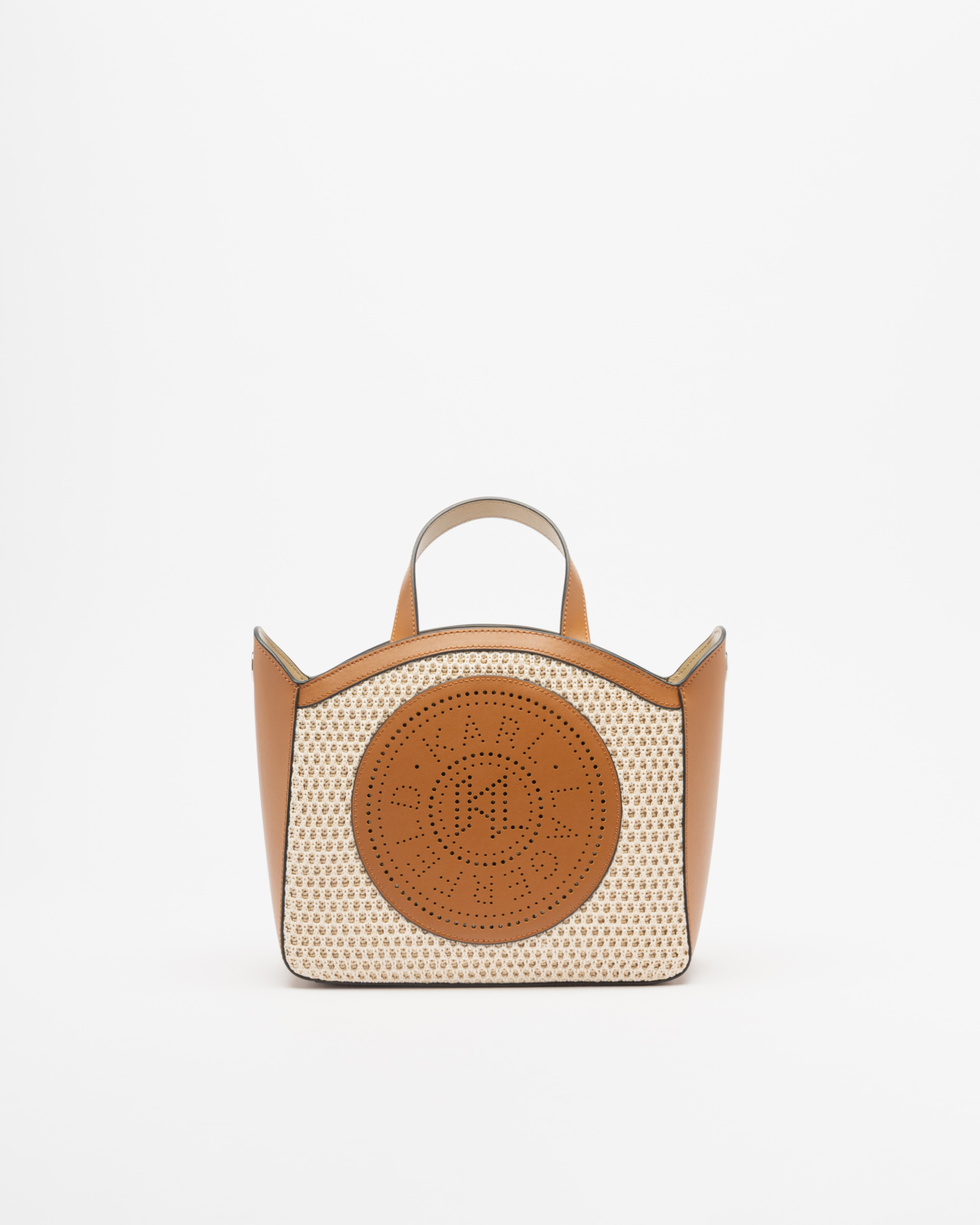 Mala Karl Lagerfeld K/Circle SM Tote Raffia Mesh Camel