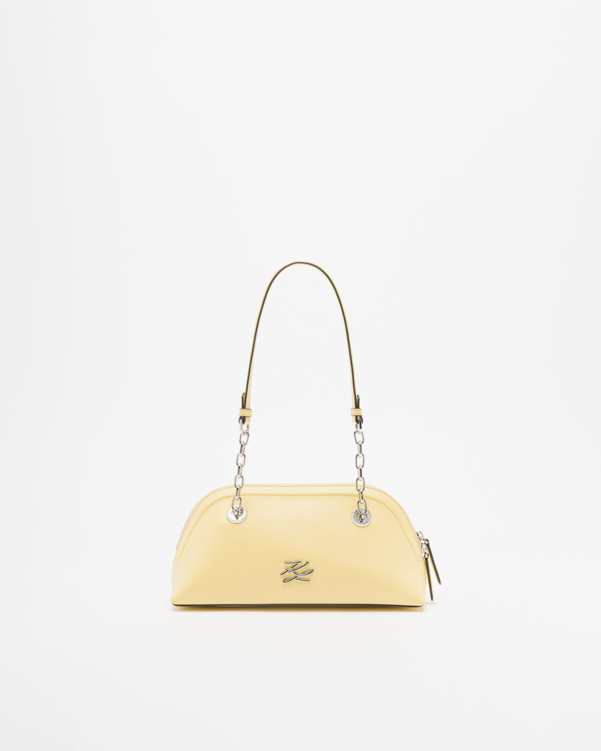 Mala de ombro Karl Lagerfeld K/Autograph SM Bowling SHB Amarelo