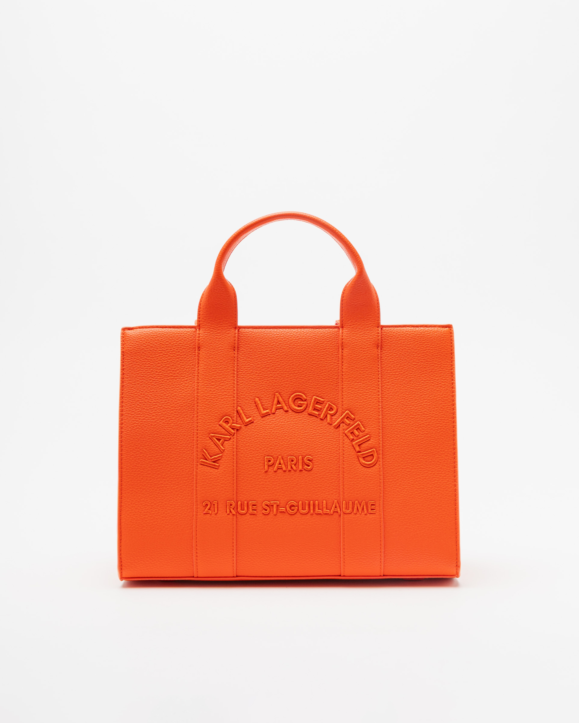 Mala tote bag Karl Lagerfeld K/RSG MD Square Tote Peb Emb Laranja