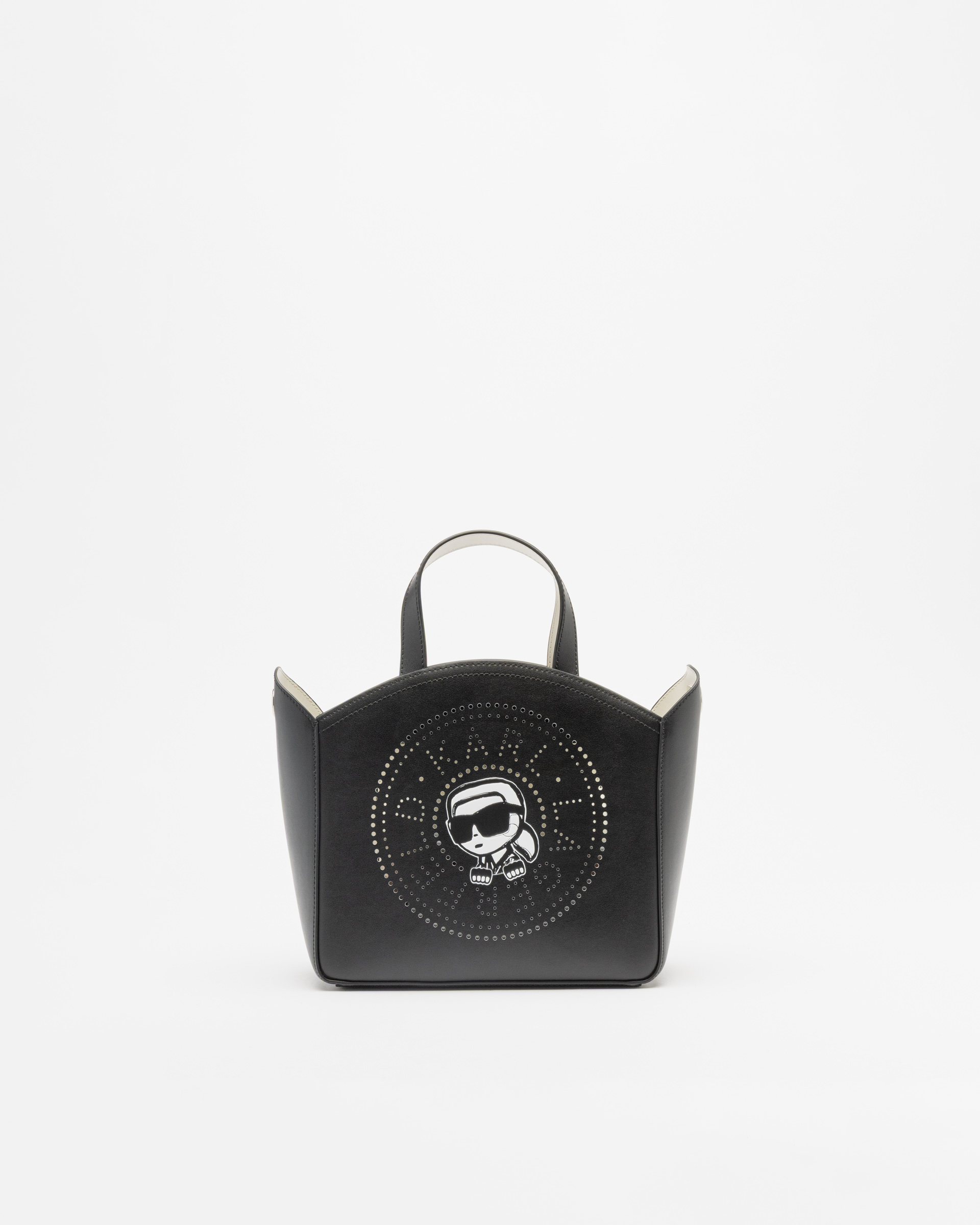 Mala Karl Lagerfeld Ikon Circle Karl SM Tote Preto