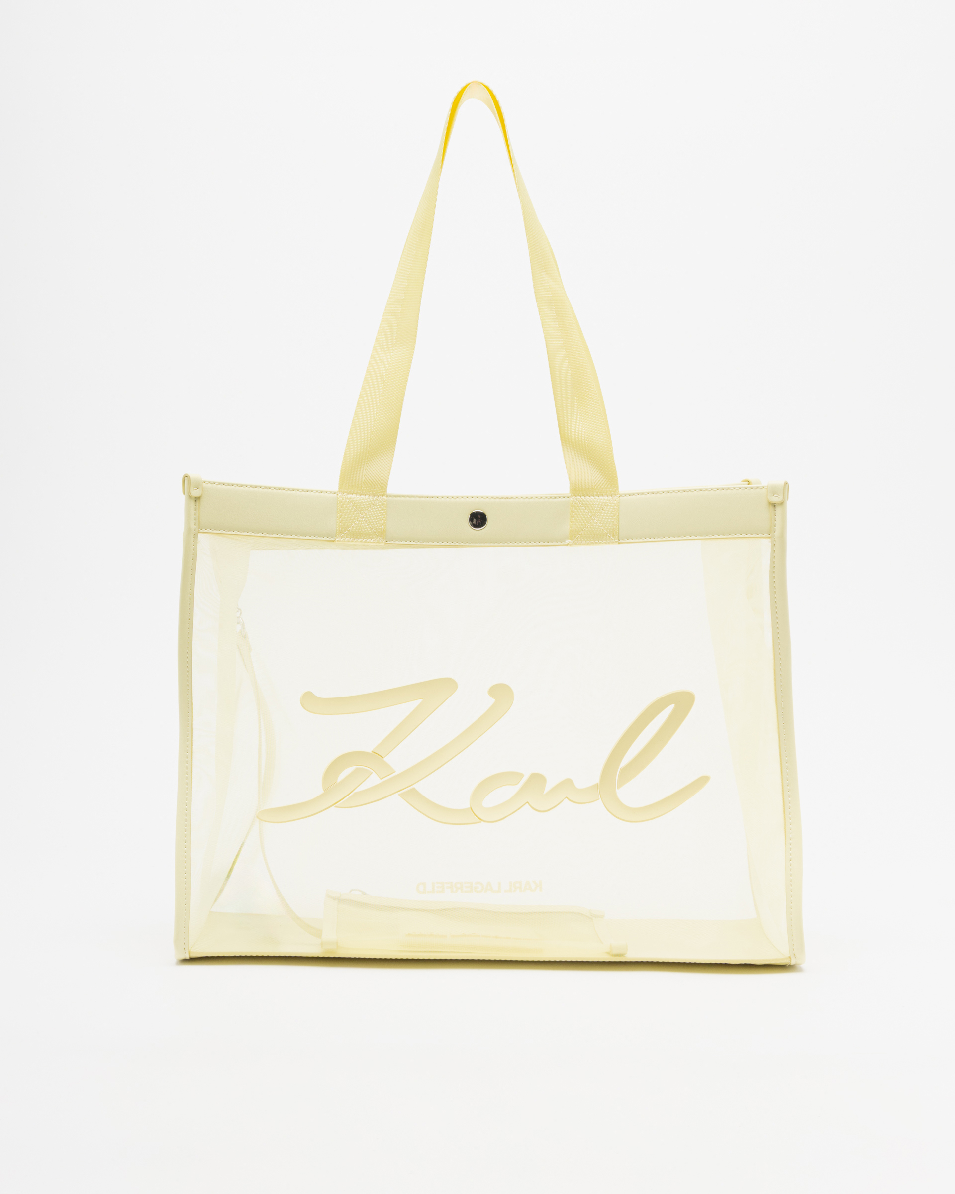 Mala shopper Karl Lagerfeld K/Signature Mesh Shopper Amarelo