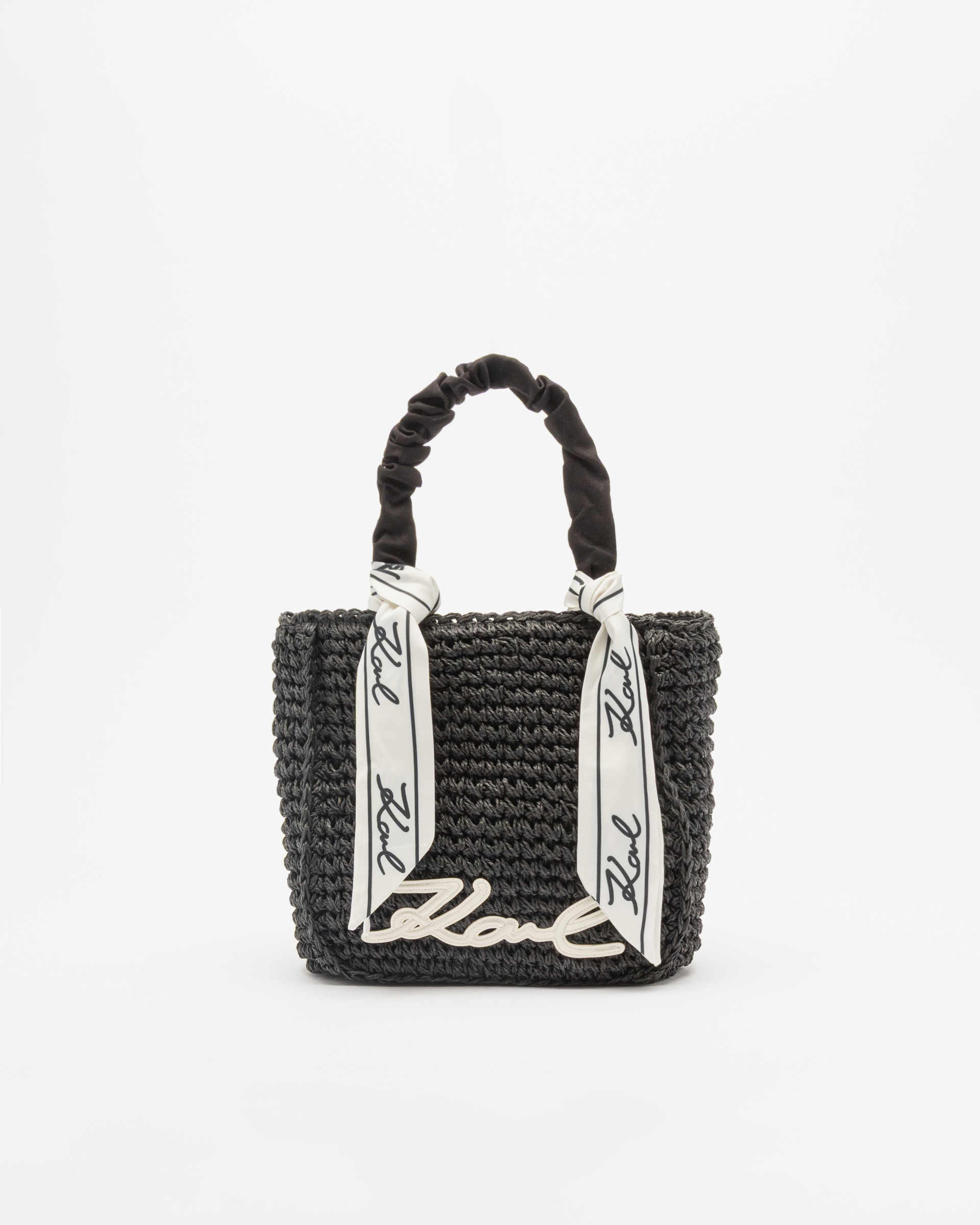 Mala de praia Karl Lagerfeld K/Signature Scarf Beach Bag Preto