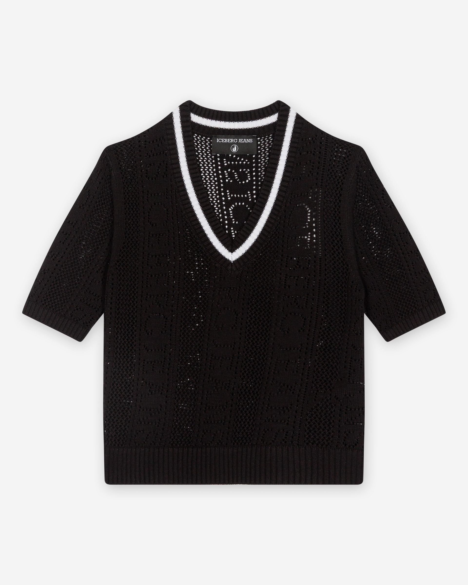 Pullover Iceberg Jeans A2 Maglia Pullover Preto